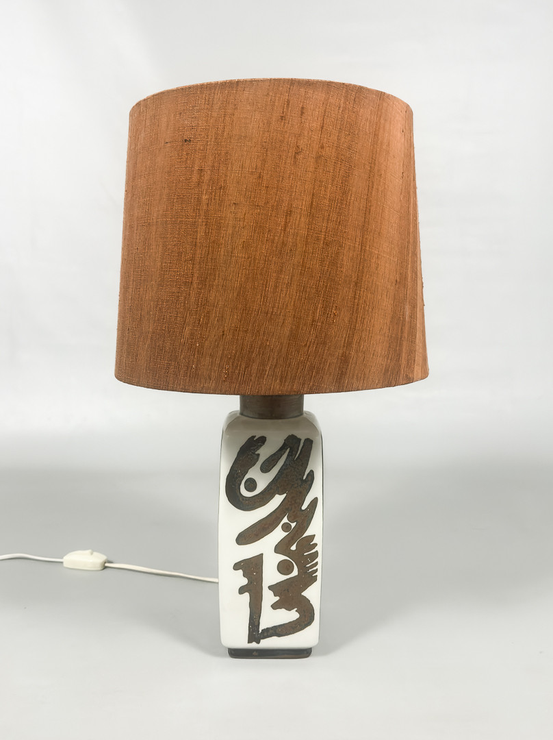 CARL HARRY STÅLHANE. BORDSLAMPA, "Orient", Rörstrand, 1900-tal.