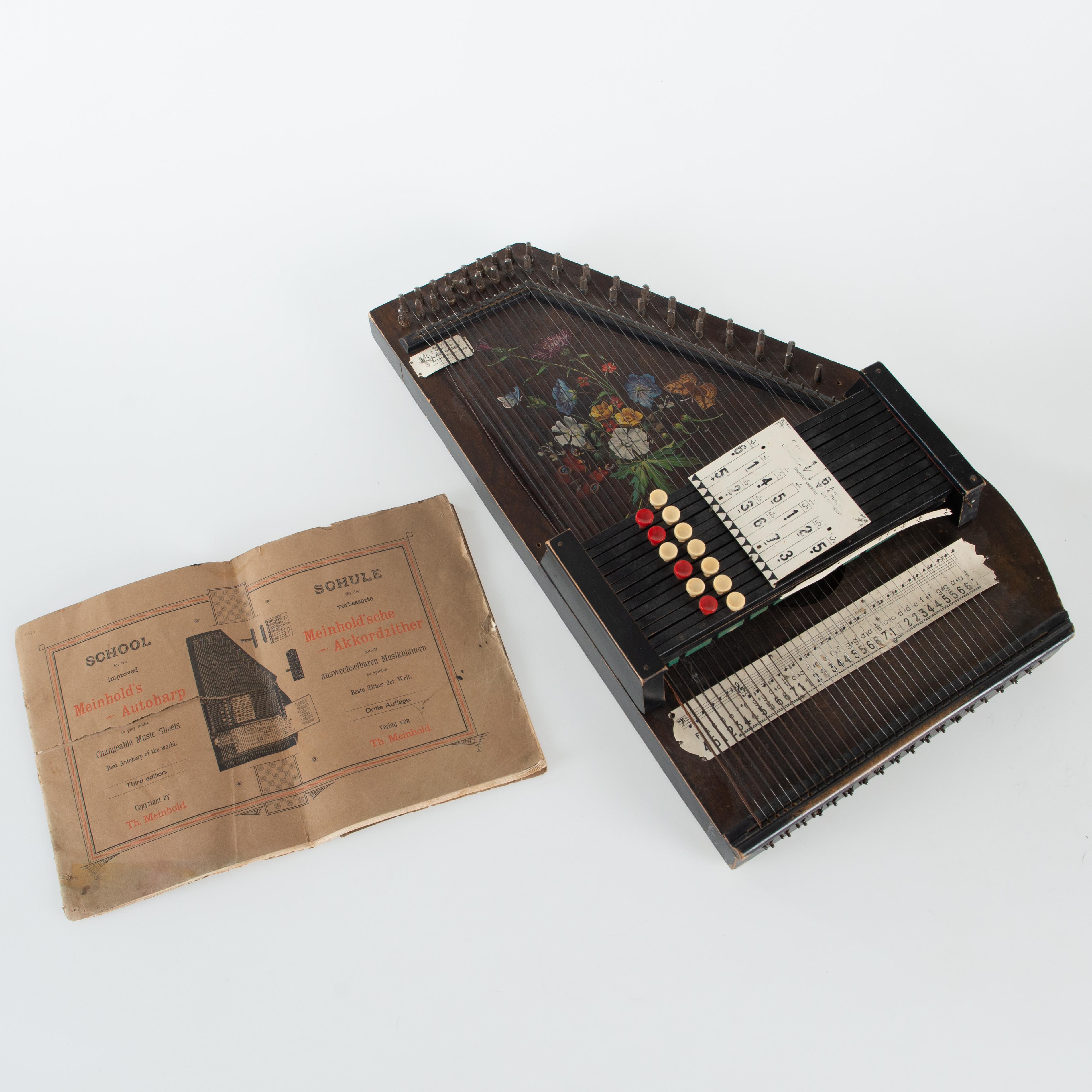 MEINHOLD´S AUTOHARP MED LÄROBOK.