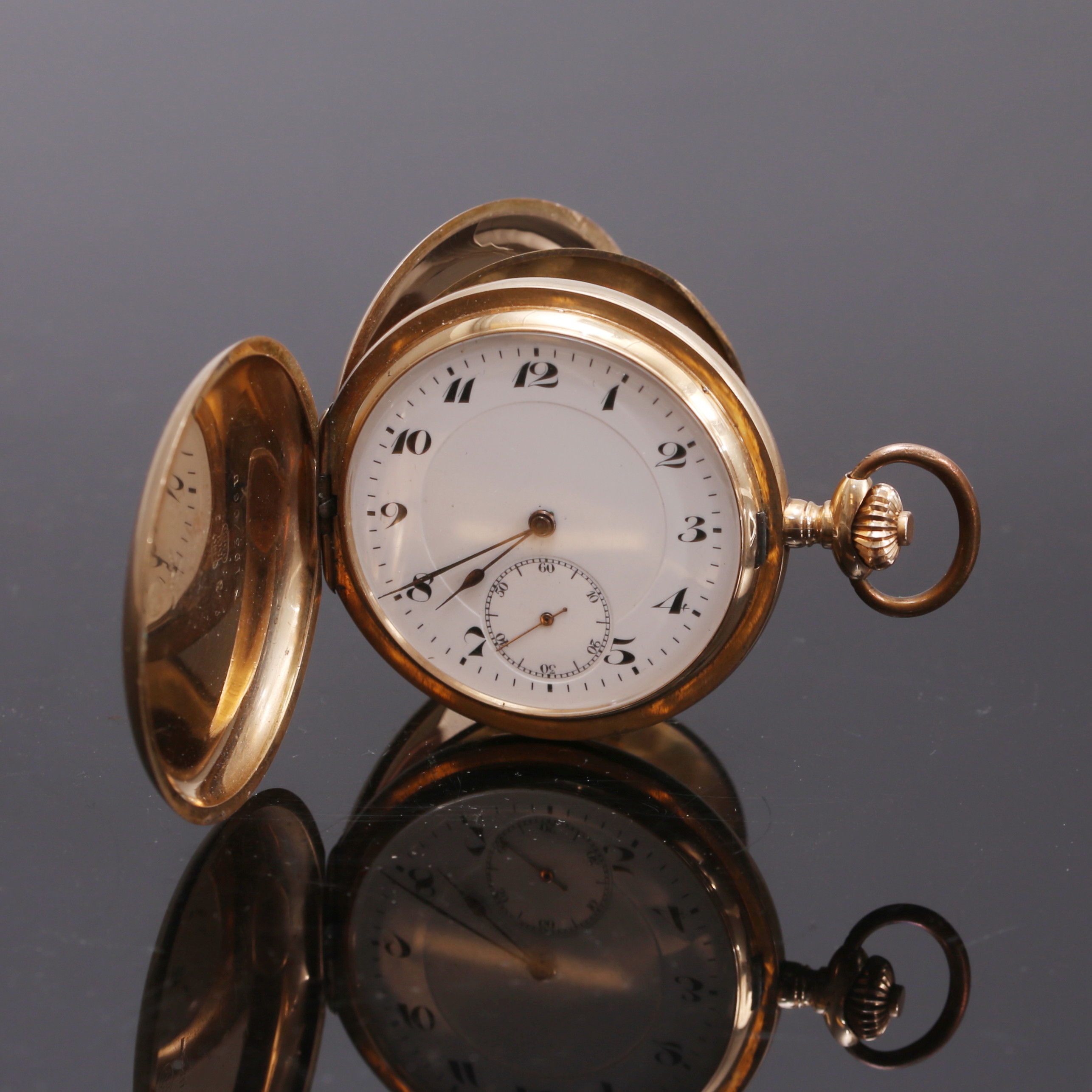 SAVONETT, ytterboetter 14k guld, 1900-talets första hälft.