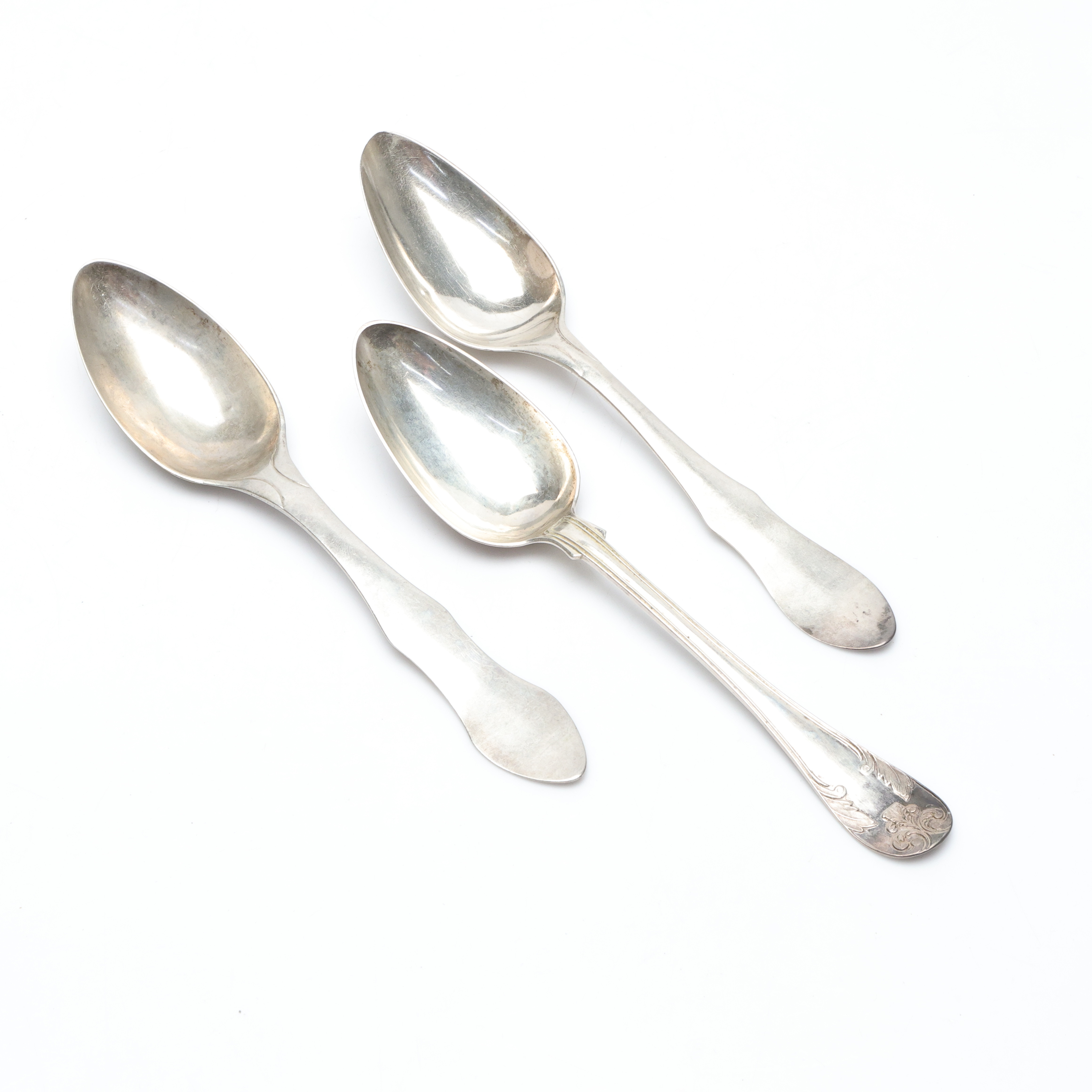 SKEDAR, 3 st, silver, 153 gram, 1800-tal.