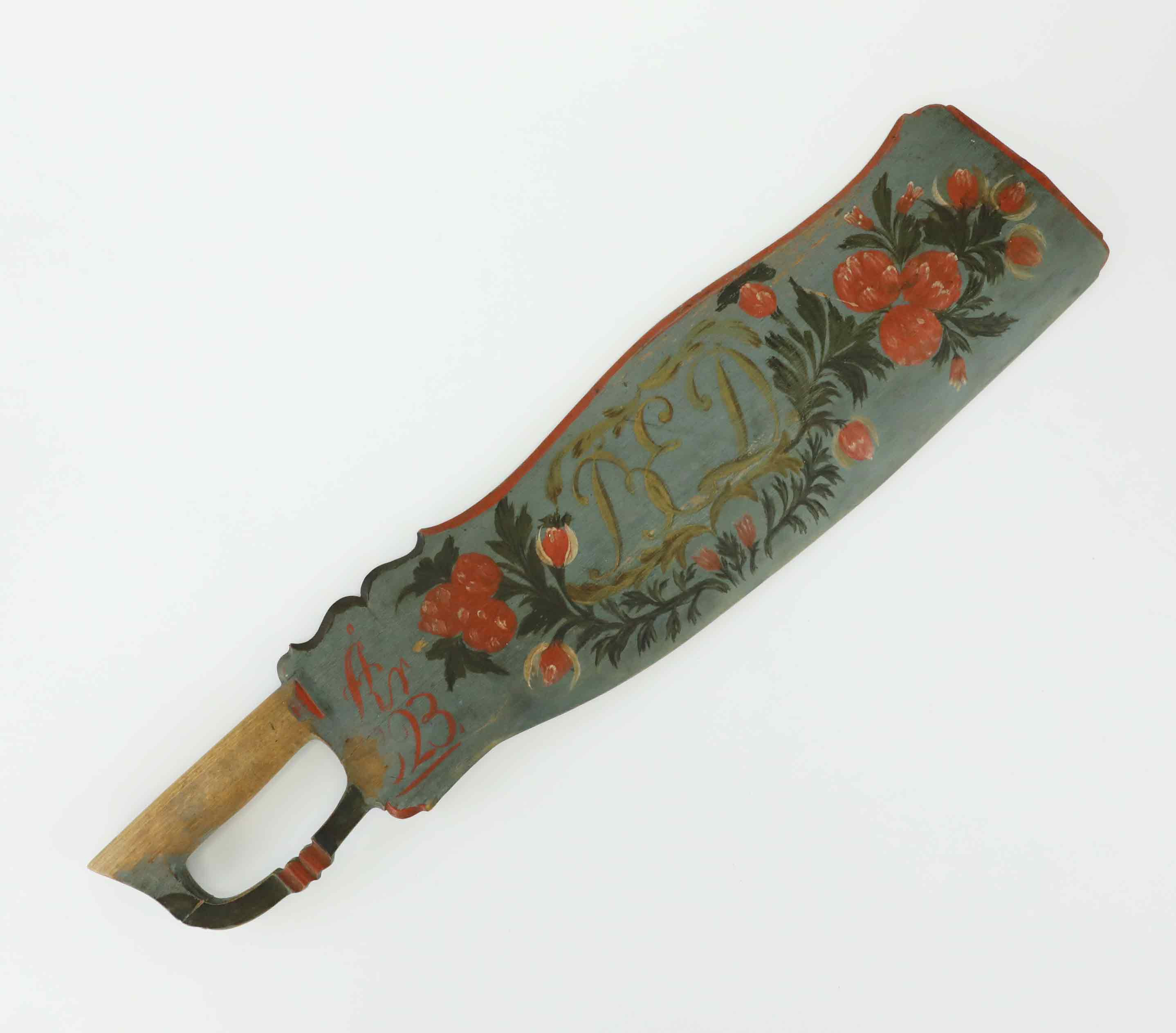 SKÄKTKNIV, Allmoge, Trönö/Norrala, Hälsingland, daterad 1823.