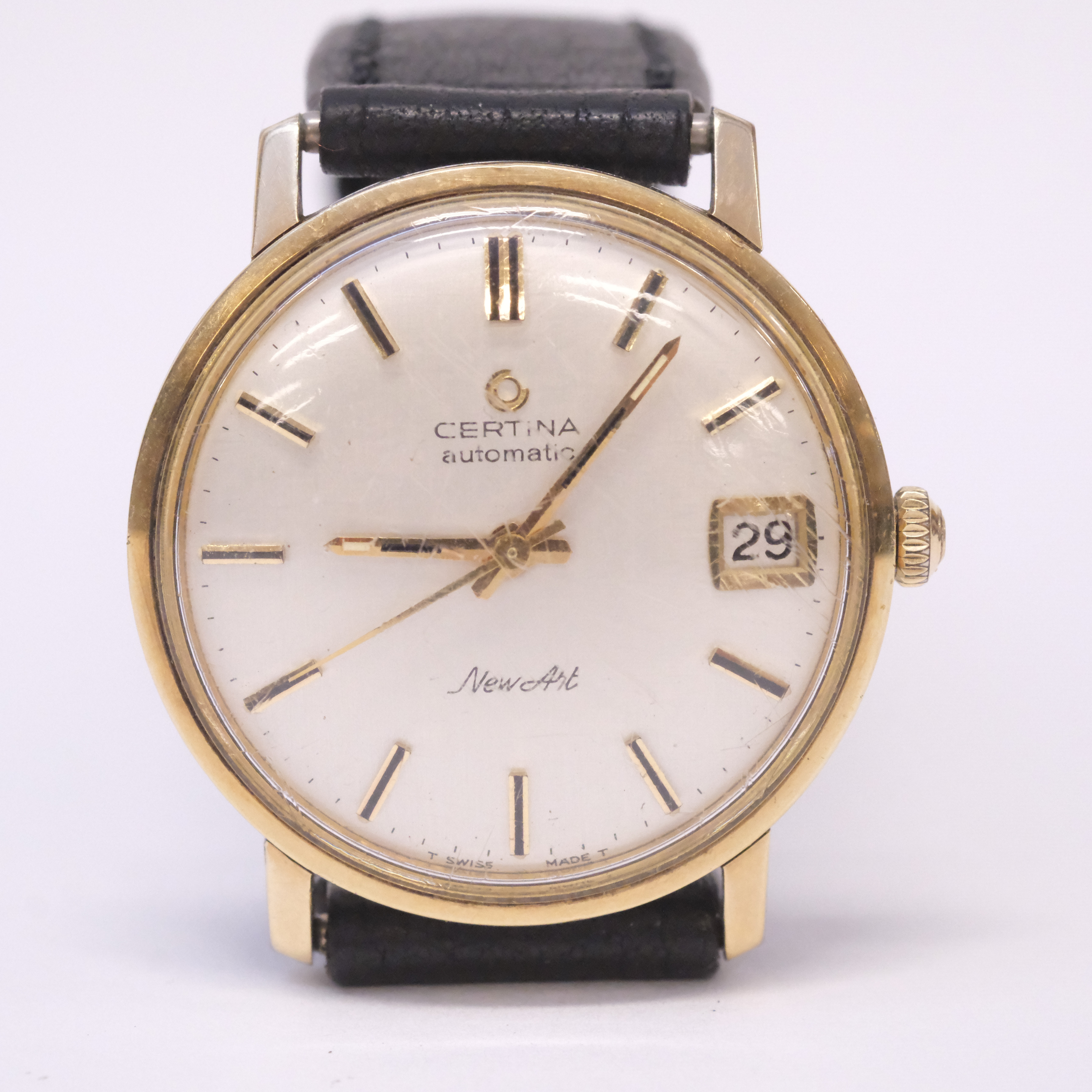 ARMBANDSUR, CERTINA, NEW ART, AUTOMATIC, GULD PÅ STÅL.