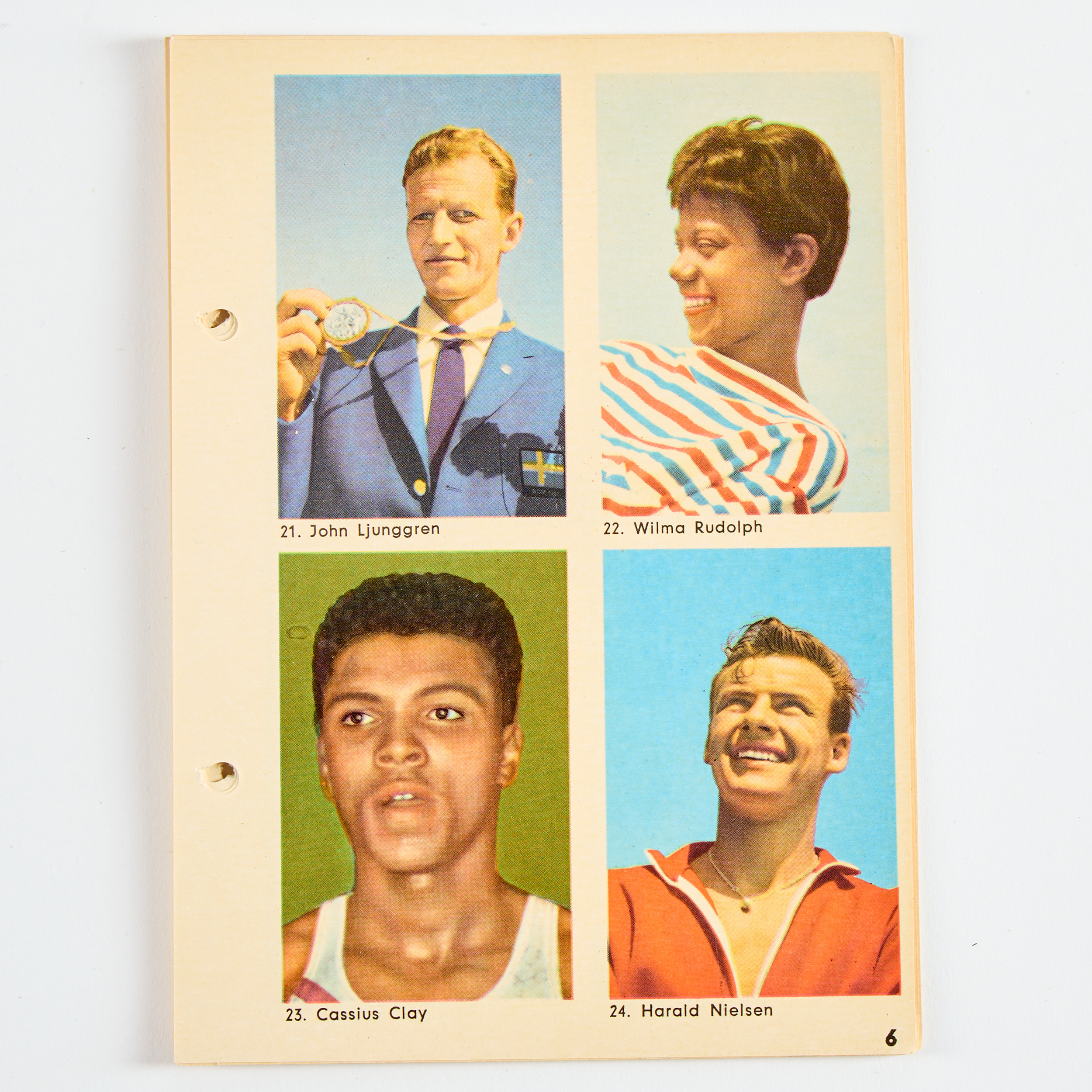 SPORTENS STJÄRNOR. Samlarbilder, bl.a Cassius Clay (Muhammad Ali), Hemmets Journal, 1960.