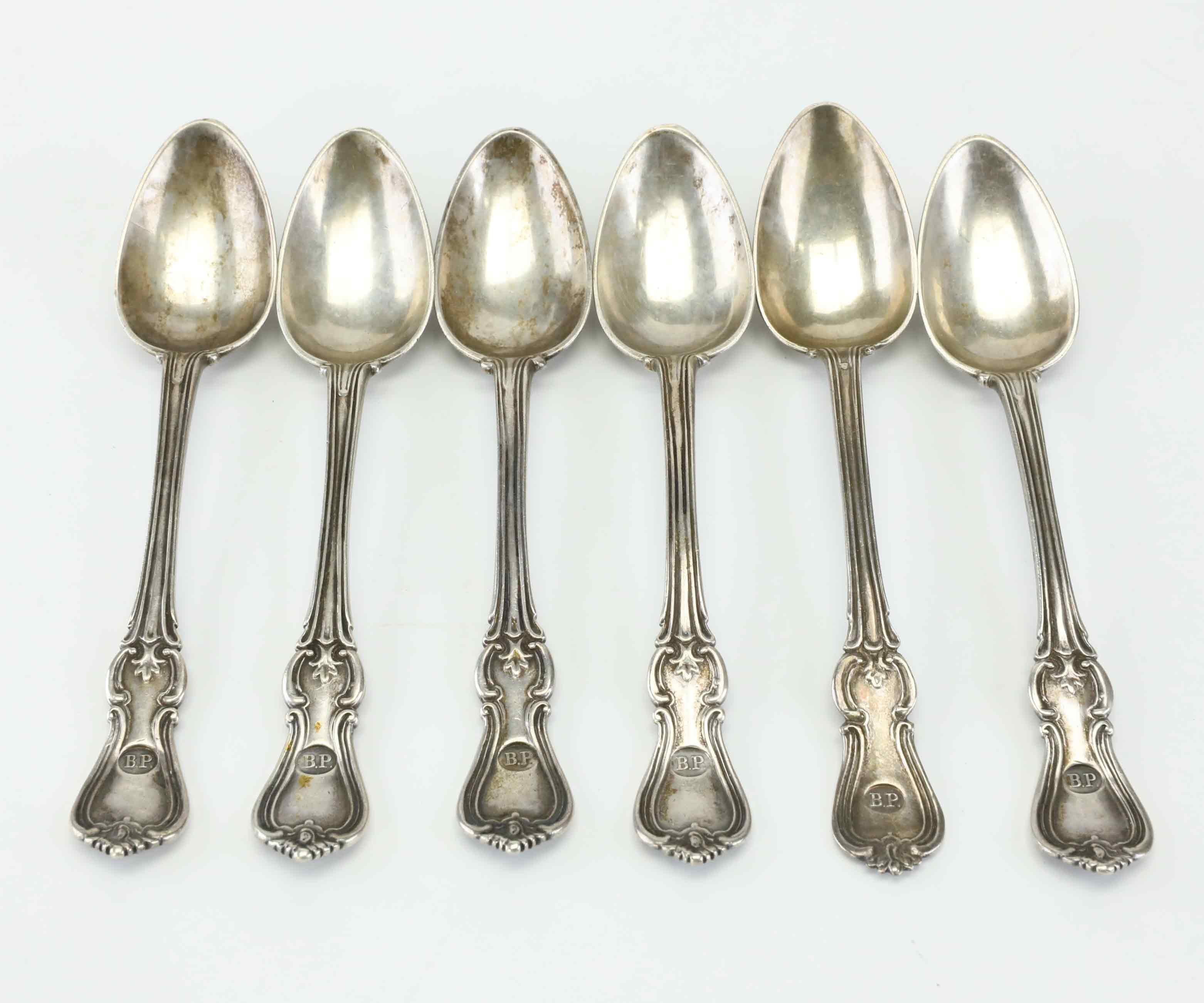 SKEDAR, 6 st, silver, Modell Olga, 1900-tal.