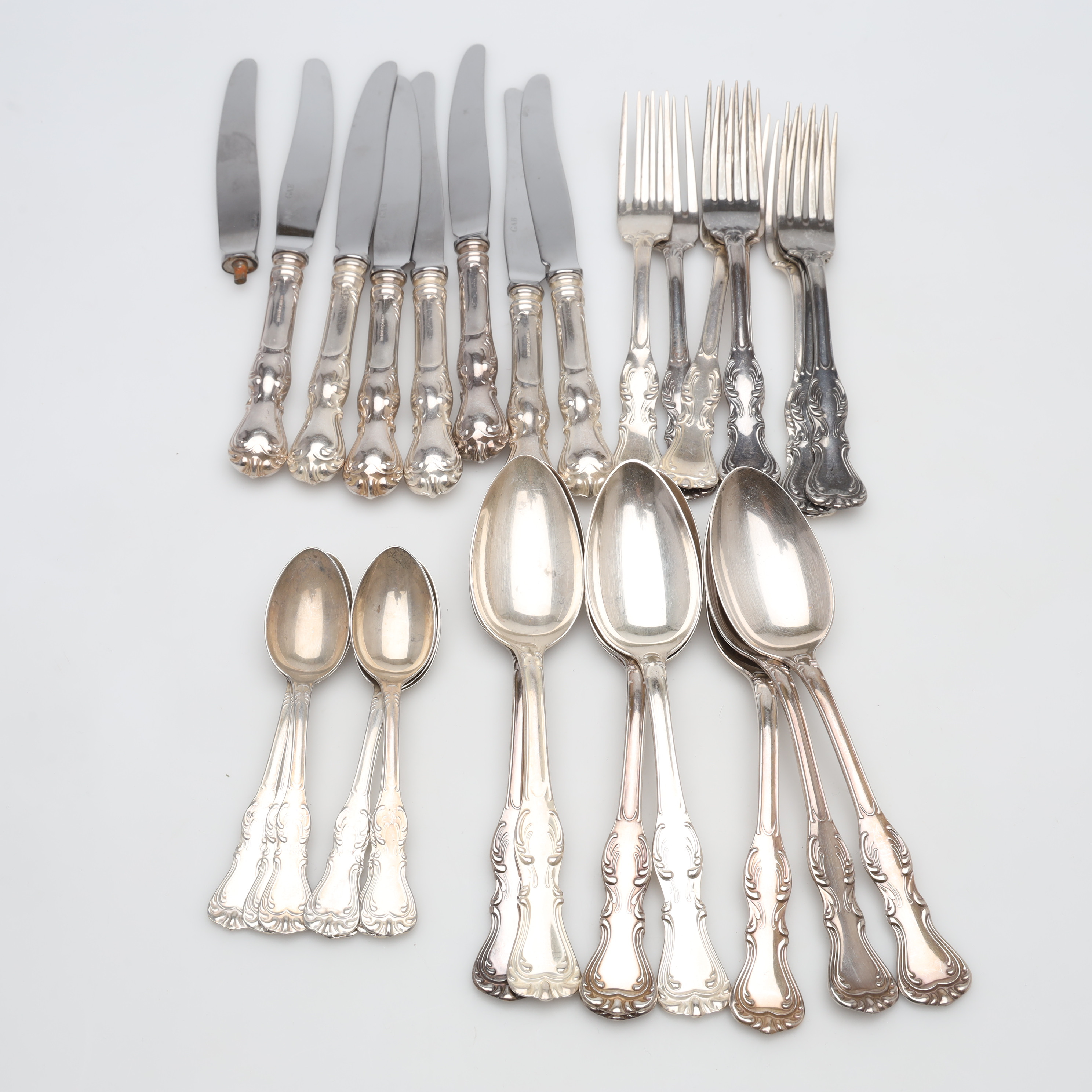 BESTICK 30 delar, silver, bruttovikt ca 1510gram.