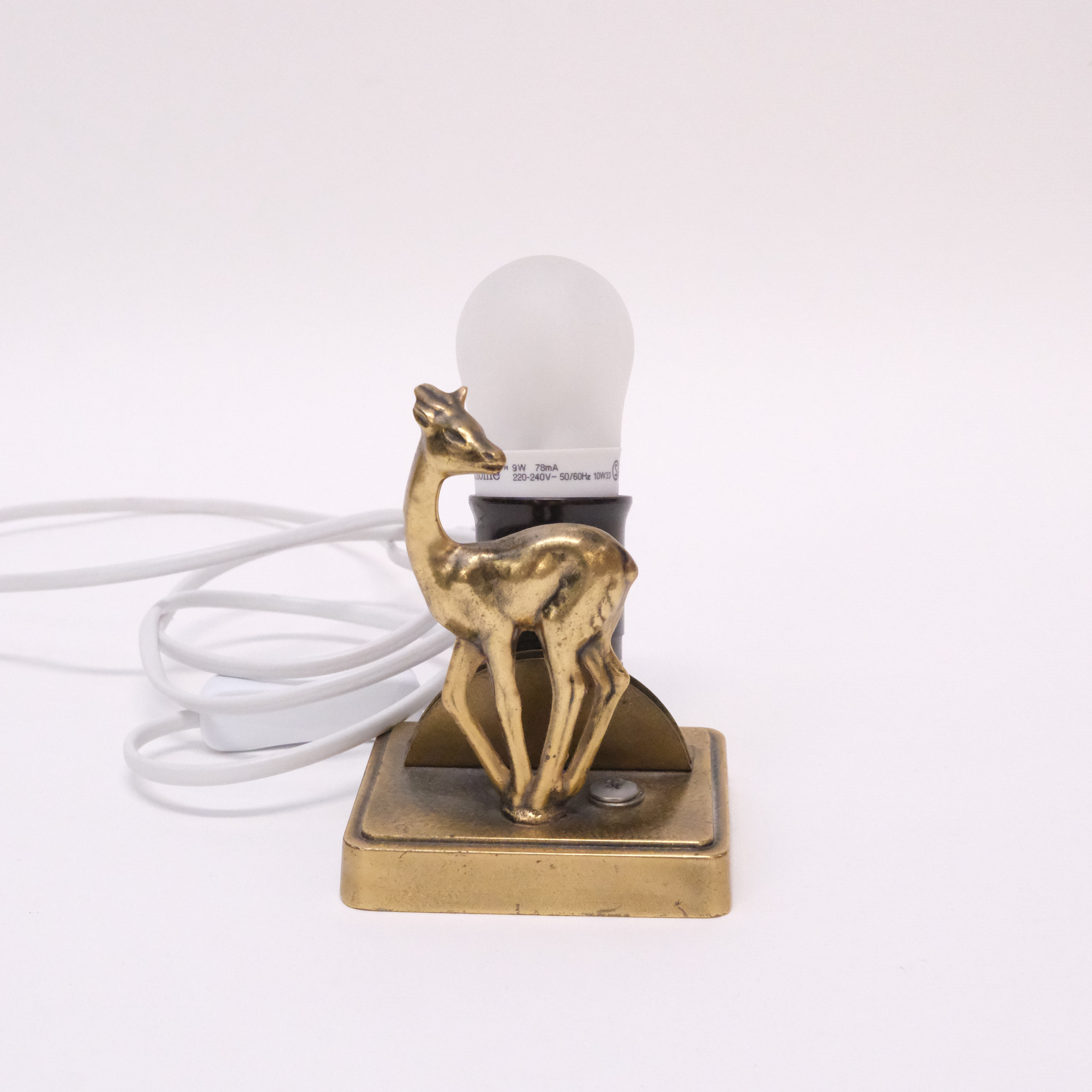 BORDSLAMPA, MÄSSING.