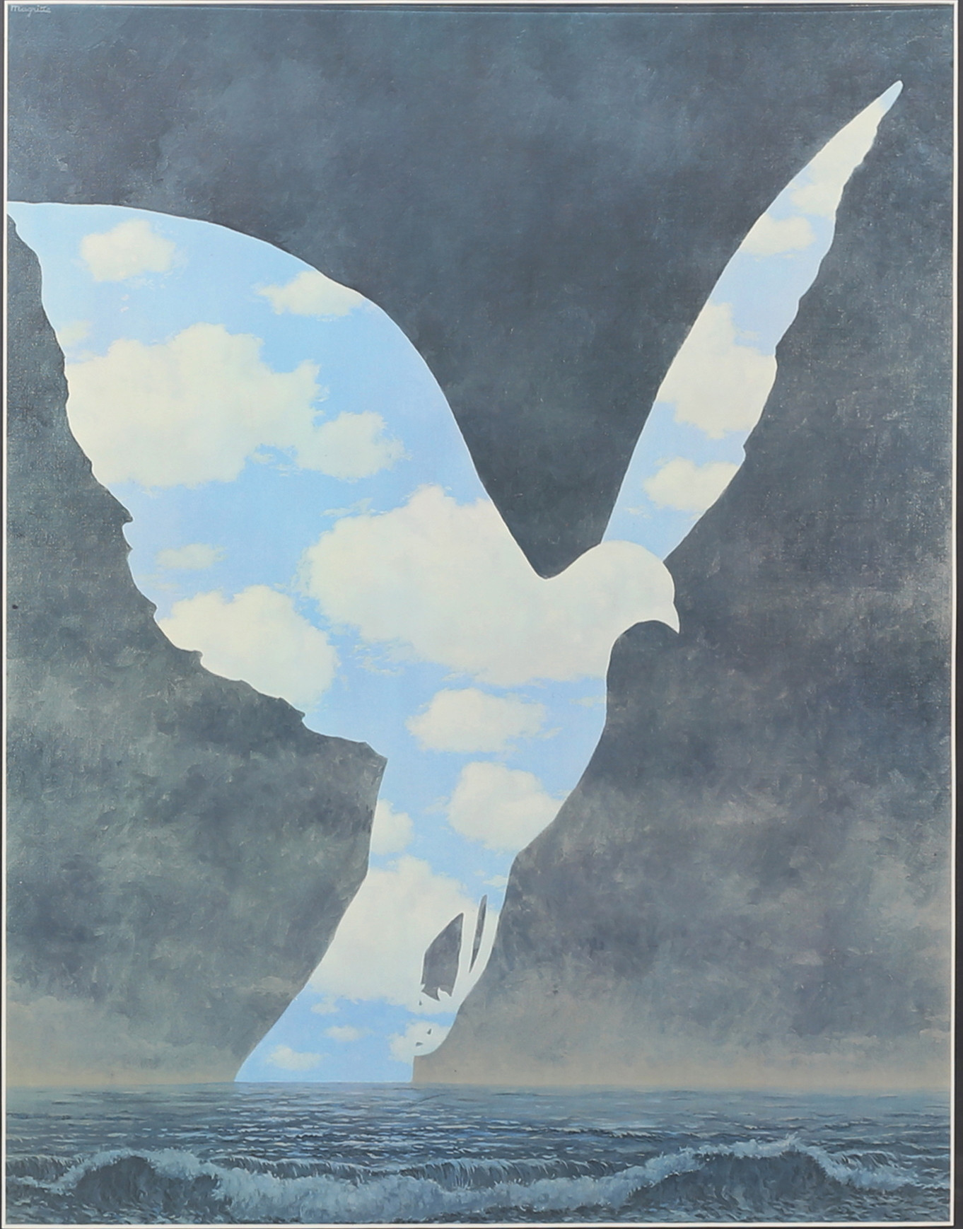 RENÉ MAGRITTE. EFTER. "Den stora familjen", affisch.