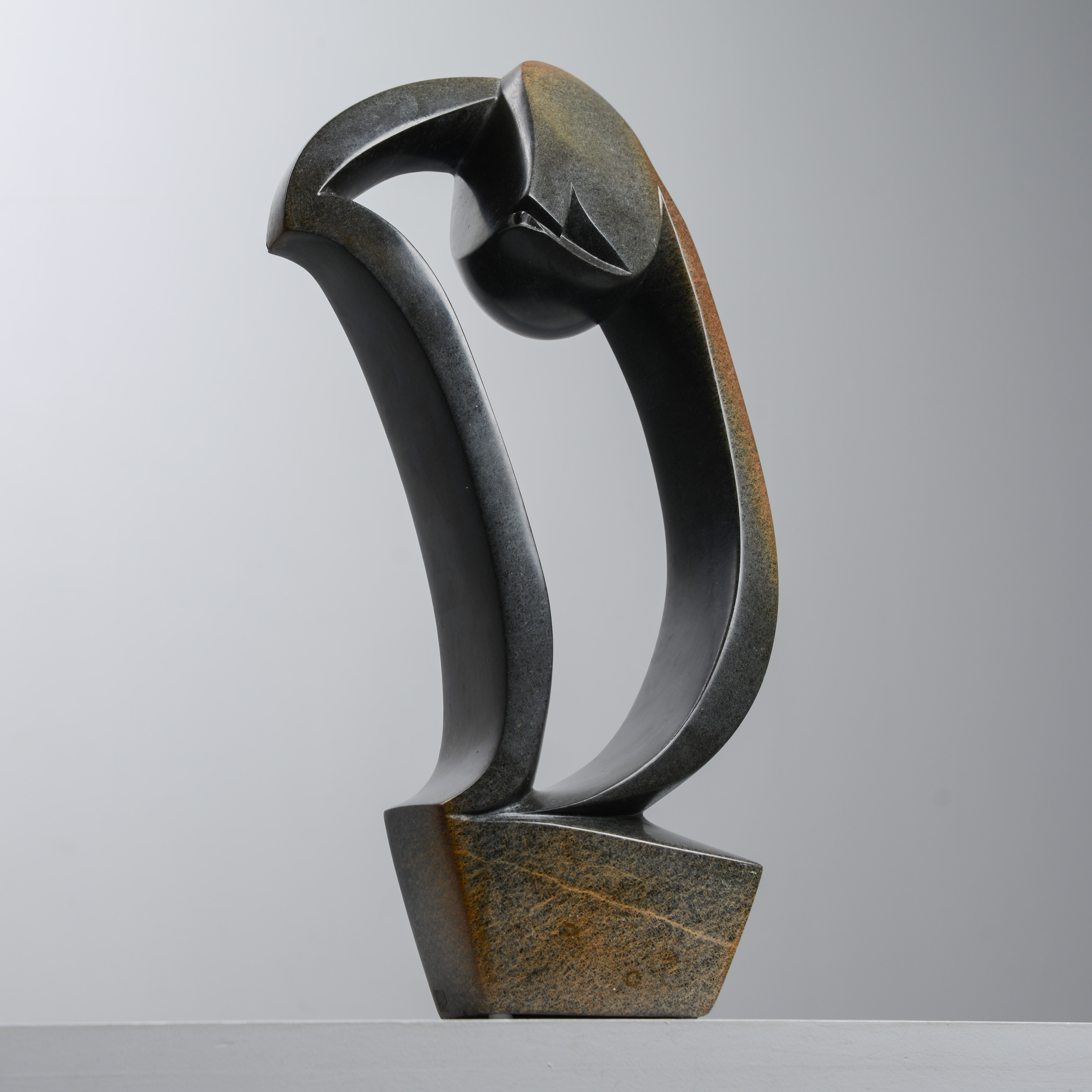 CHEMEDU JEMALI. Skulptur, soapstone, (Zimbawe), signerad.