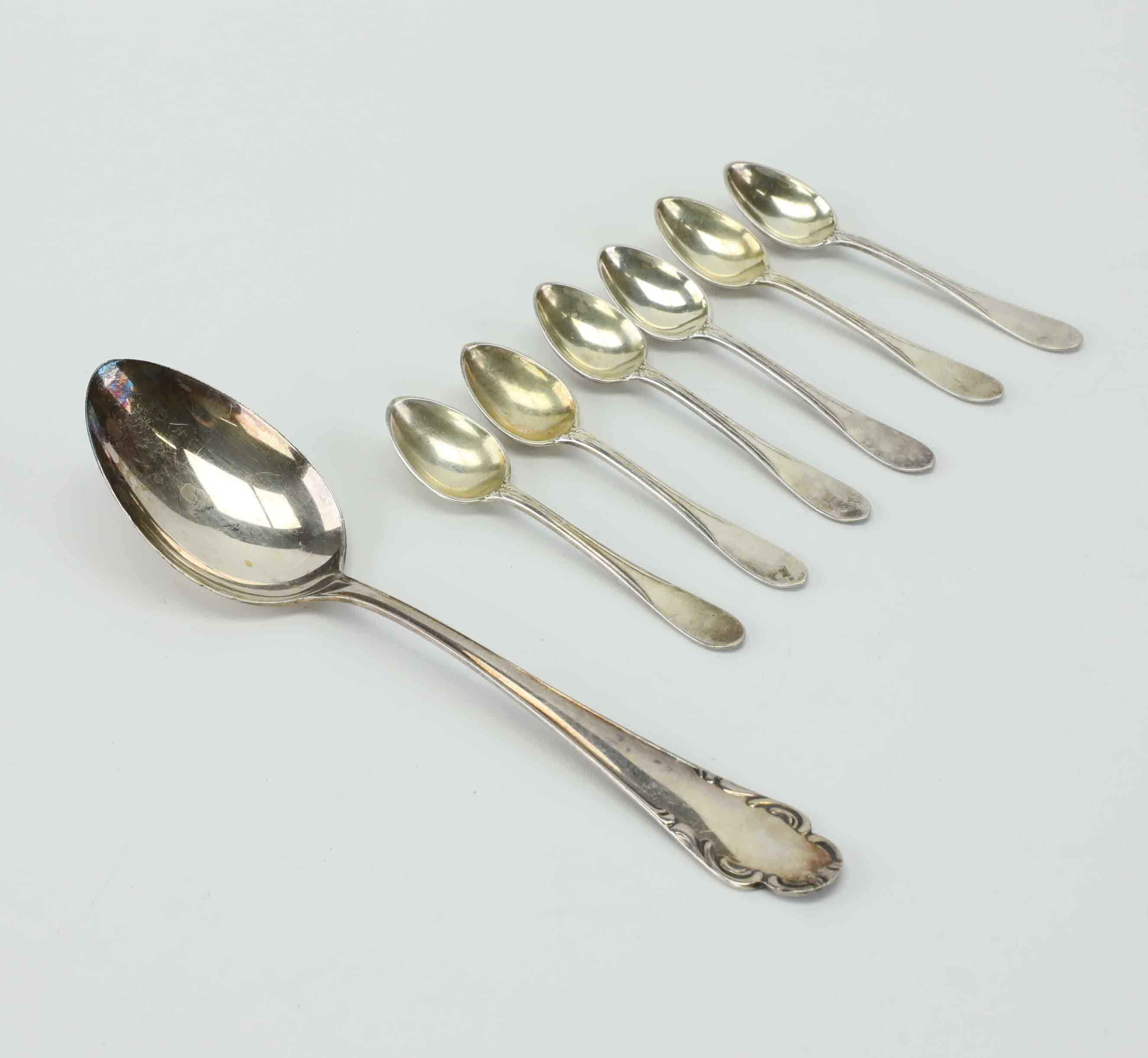 SKEDAR, 7 st, silver, 1900-tal.