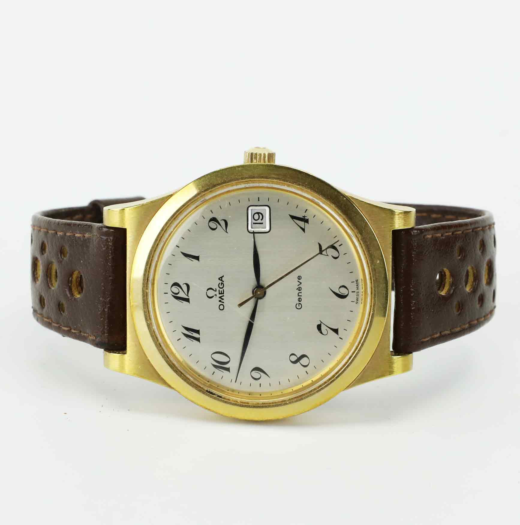 ARMBANDSUR, Omega Genève, 37 mm.