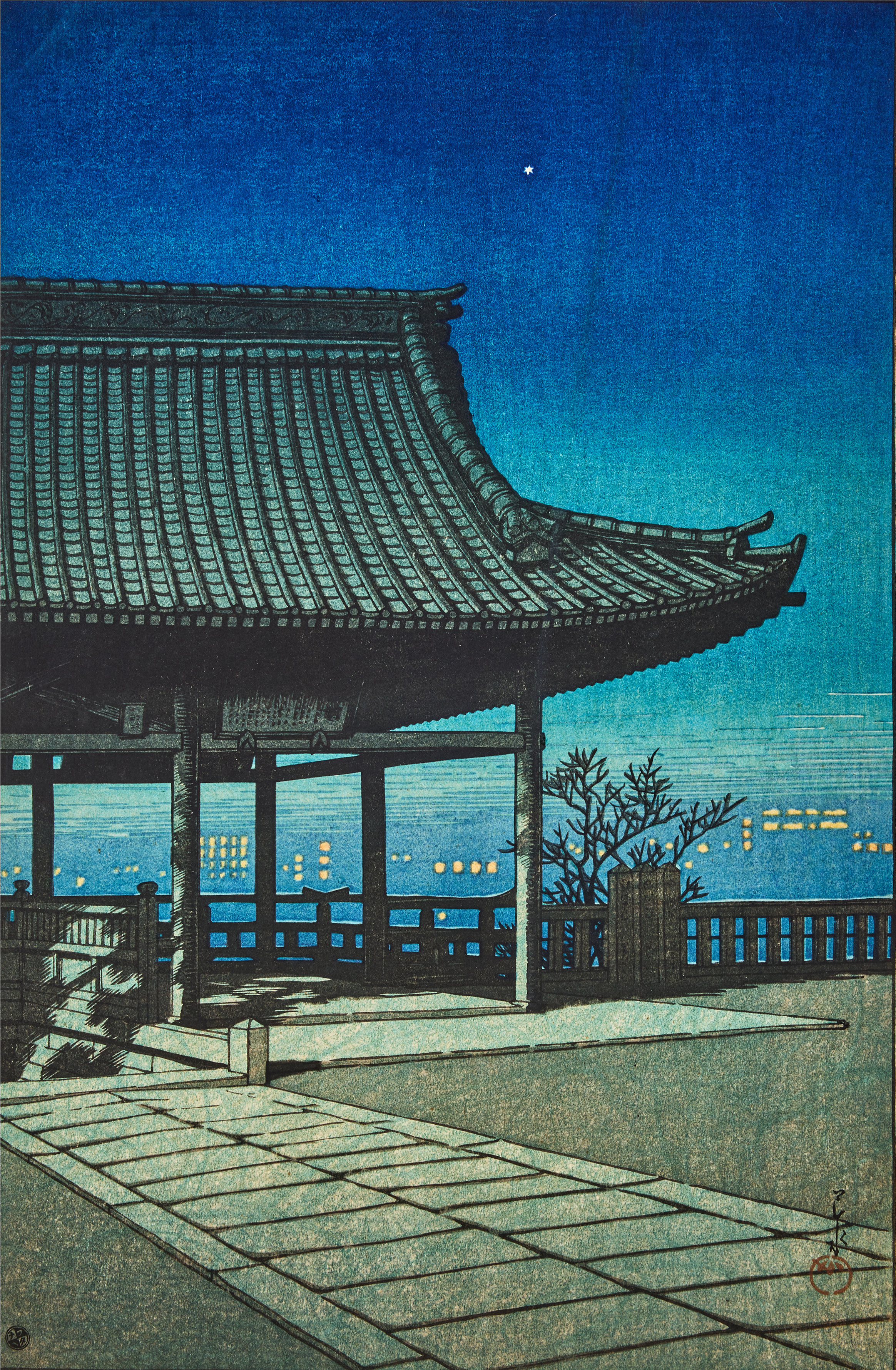 Kawase Hasui (1883-1957). 'Kozu, Osaka' (Osaka Kozu).