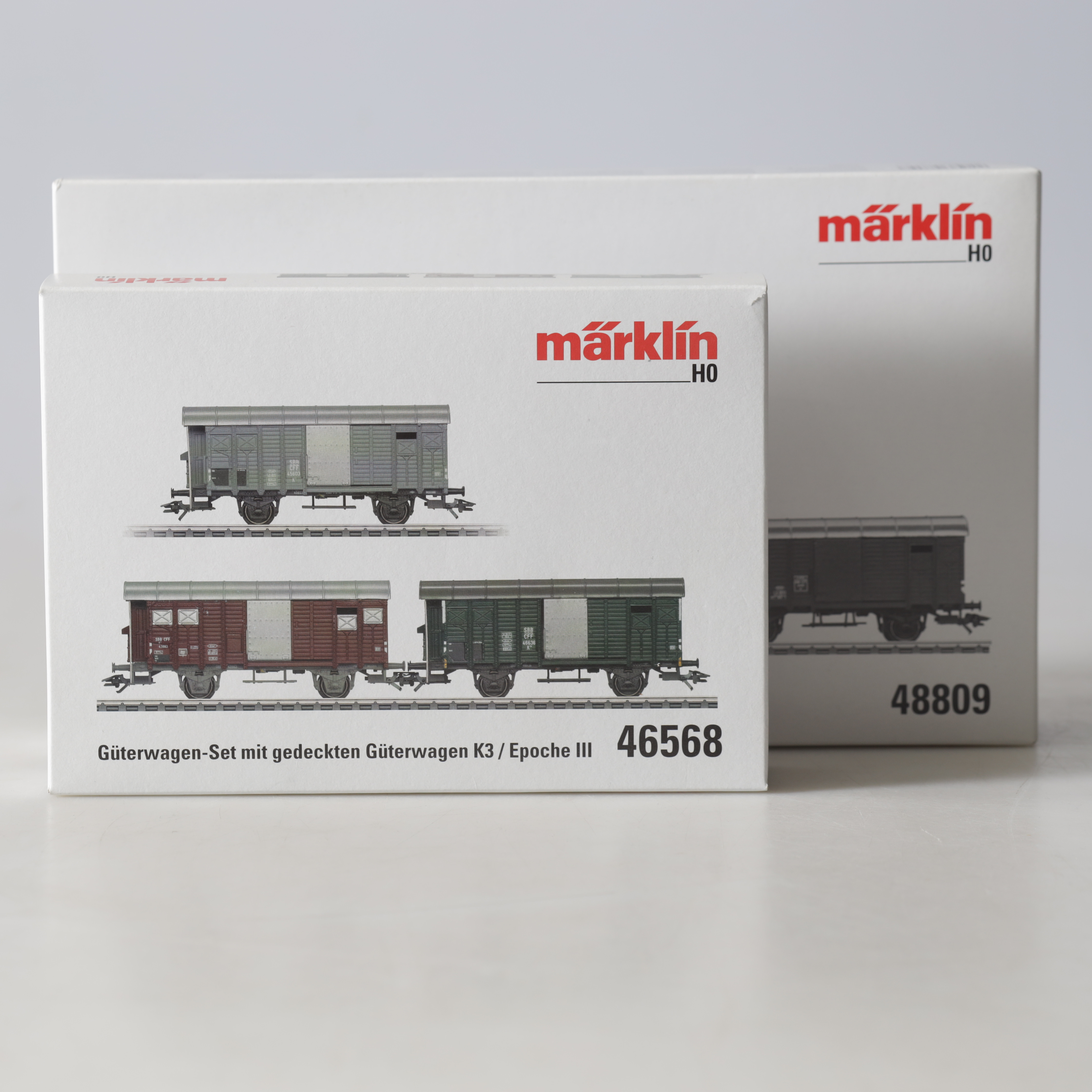 VAGNSET, 2 st. 46568 samt 48809, H0, Märklin.
