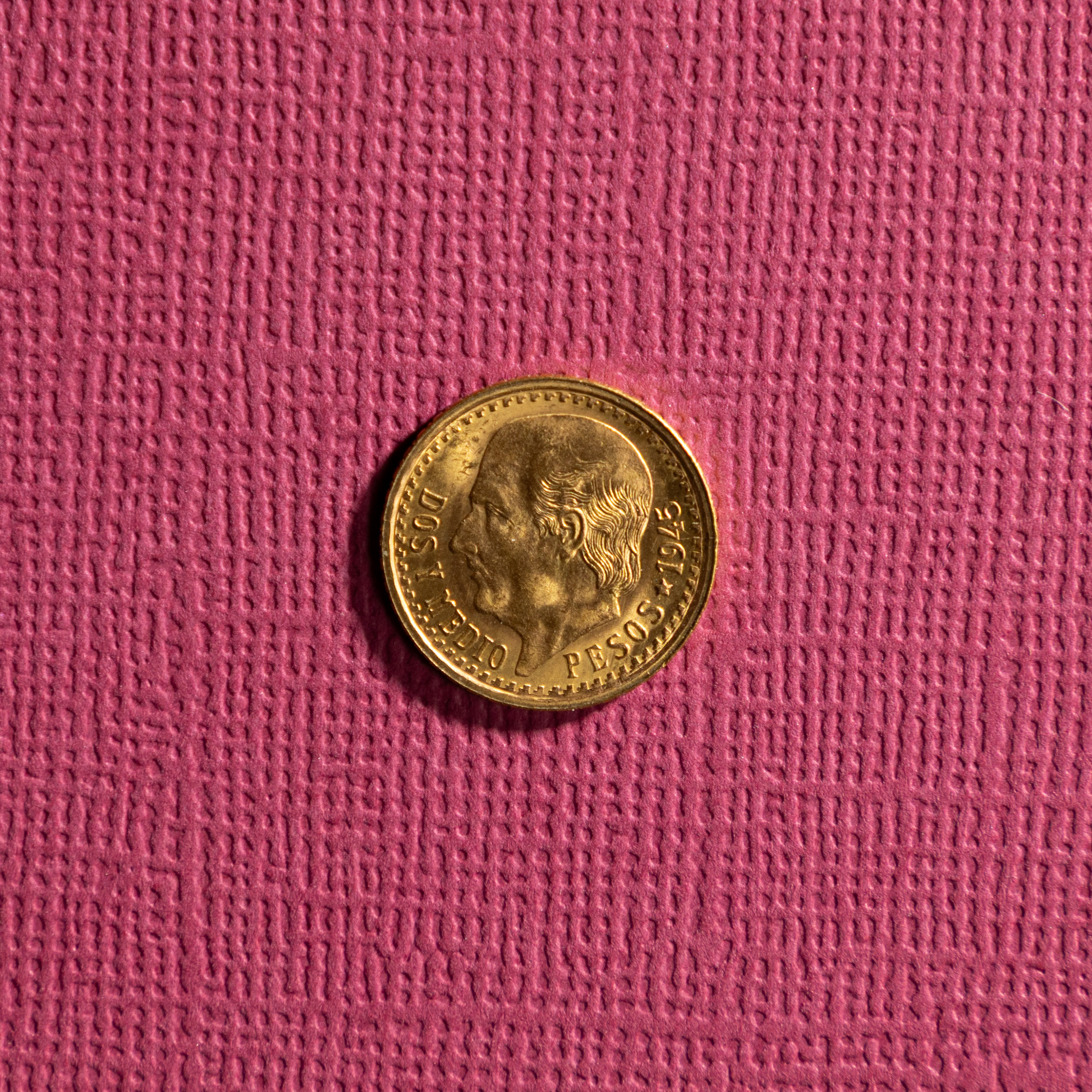 GULDMYNT. Mexico, 2 pesos, 1945.