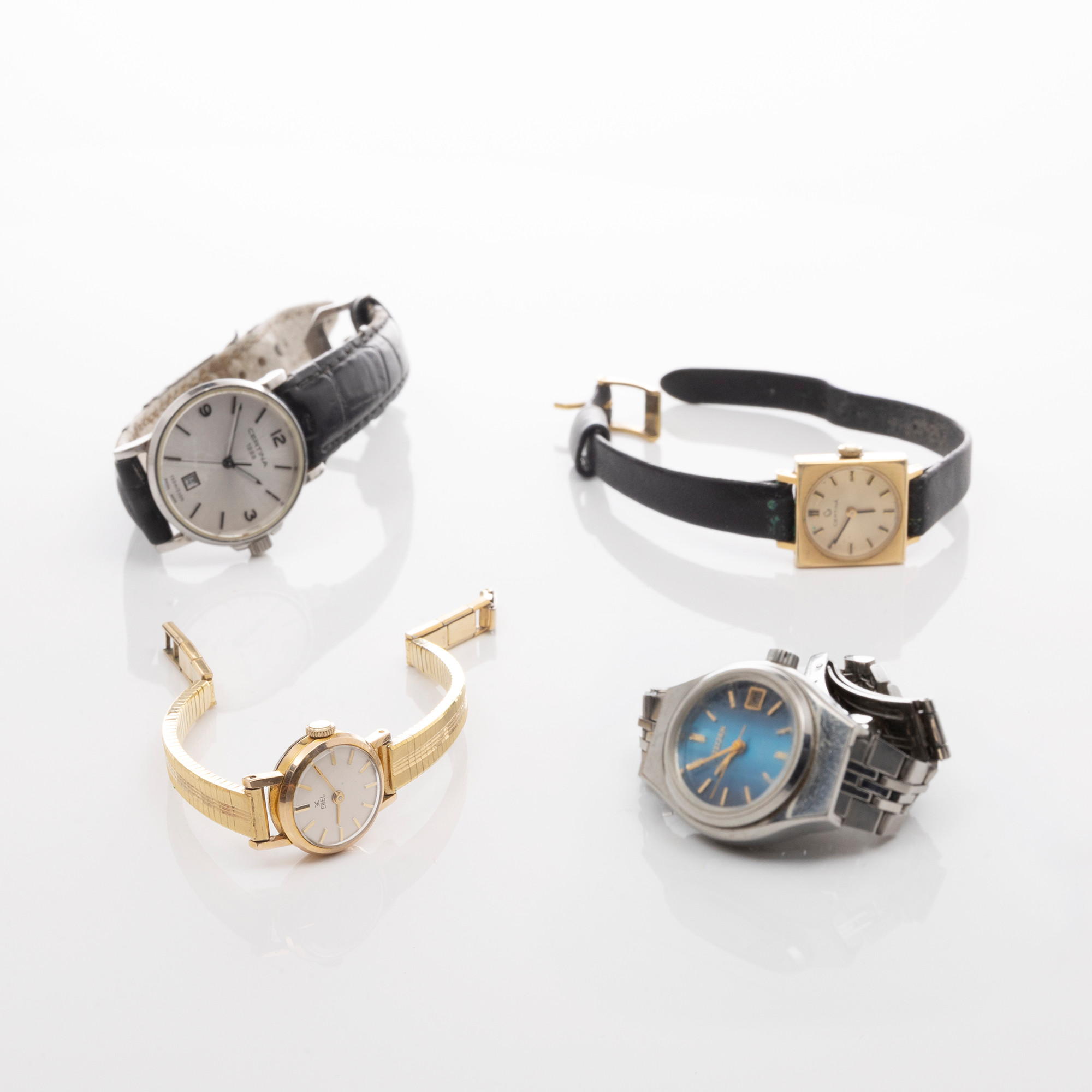 PARTI ARMBANDSUR, Certina, Citizen & Ebel.