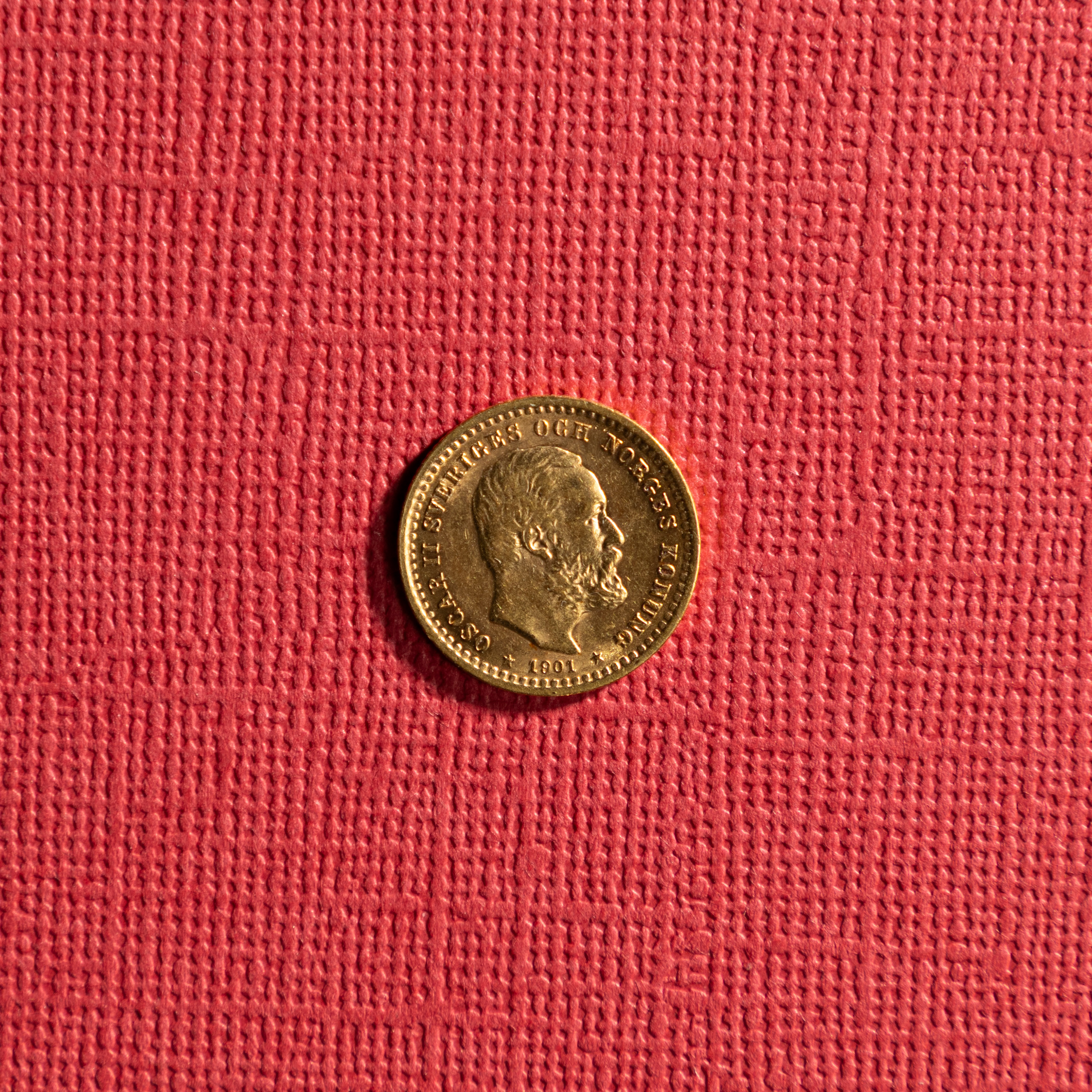 GULDMYNT. Sverige, 5 Kronor, 1901.
