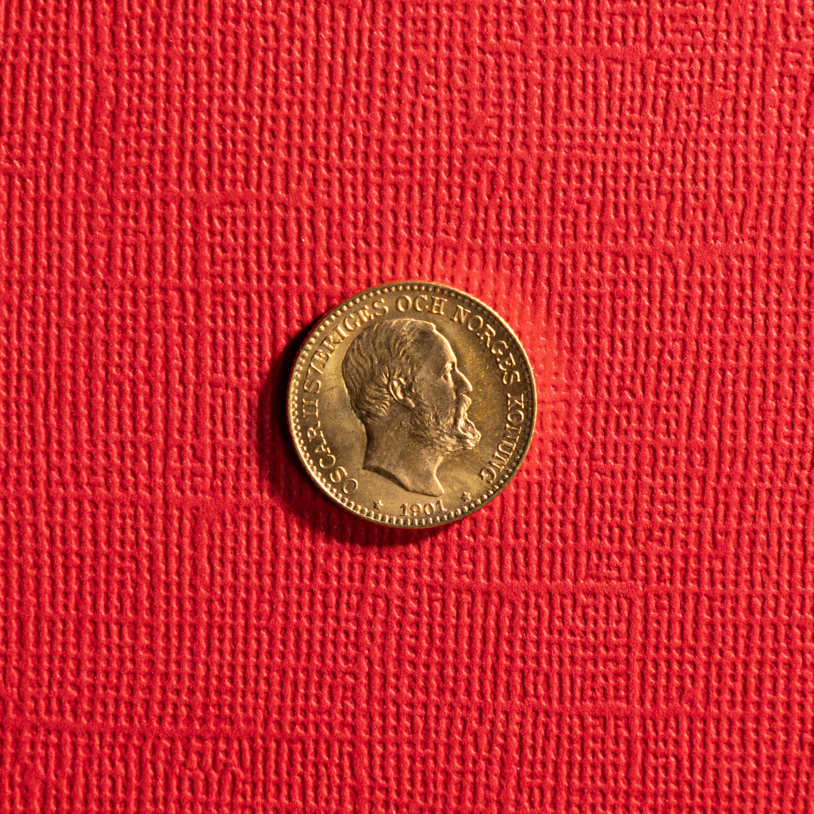 GULDMYNT. Sverige, 10 Kronor, 1901.