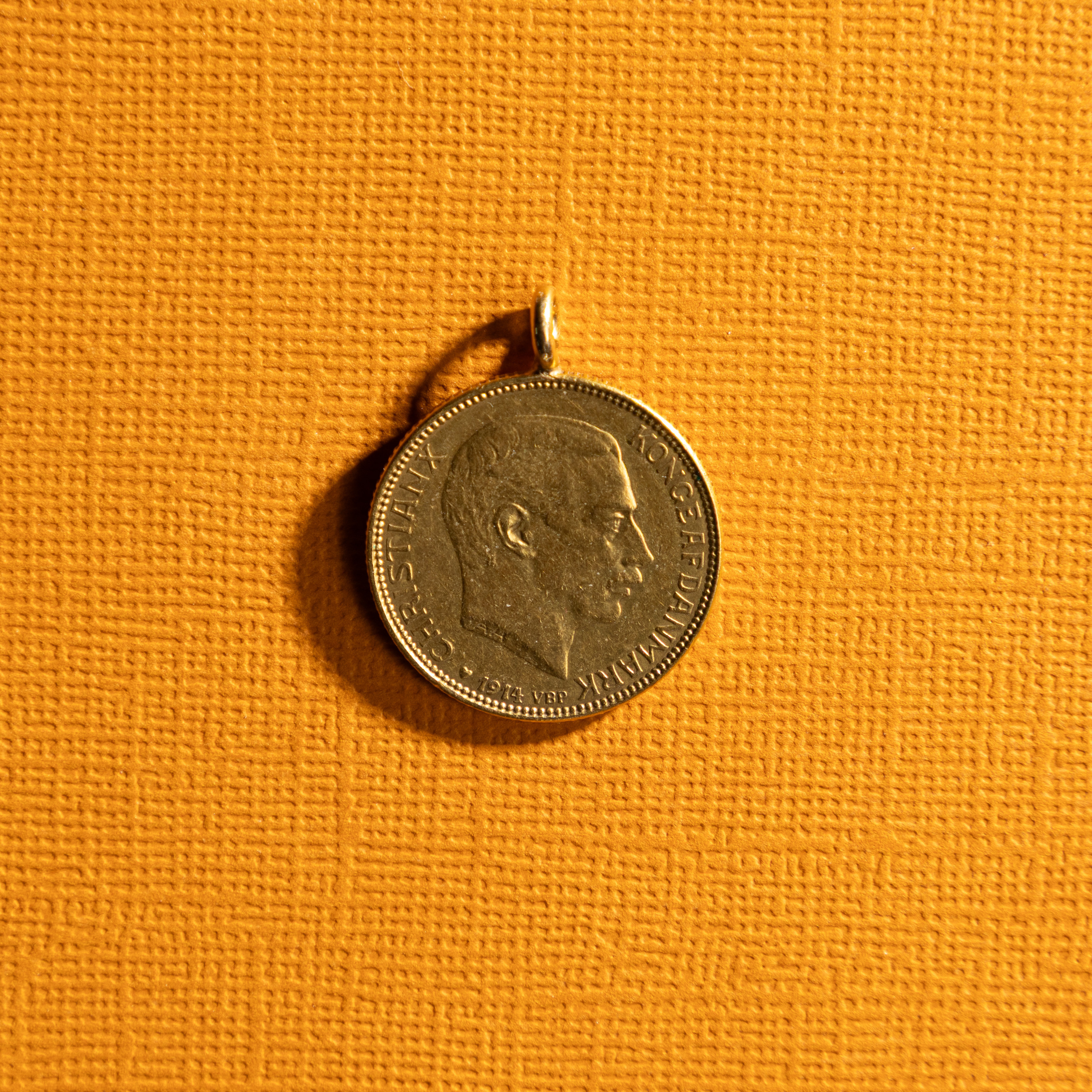 GULDMYNT. Danmark, 20 Kronor, 1914.