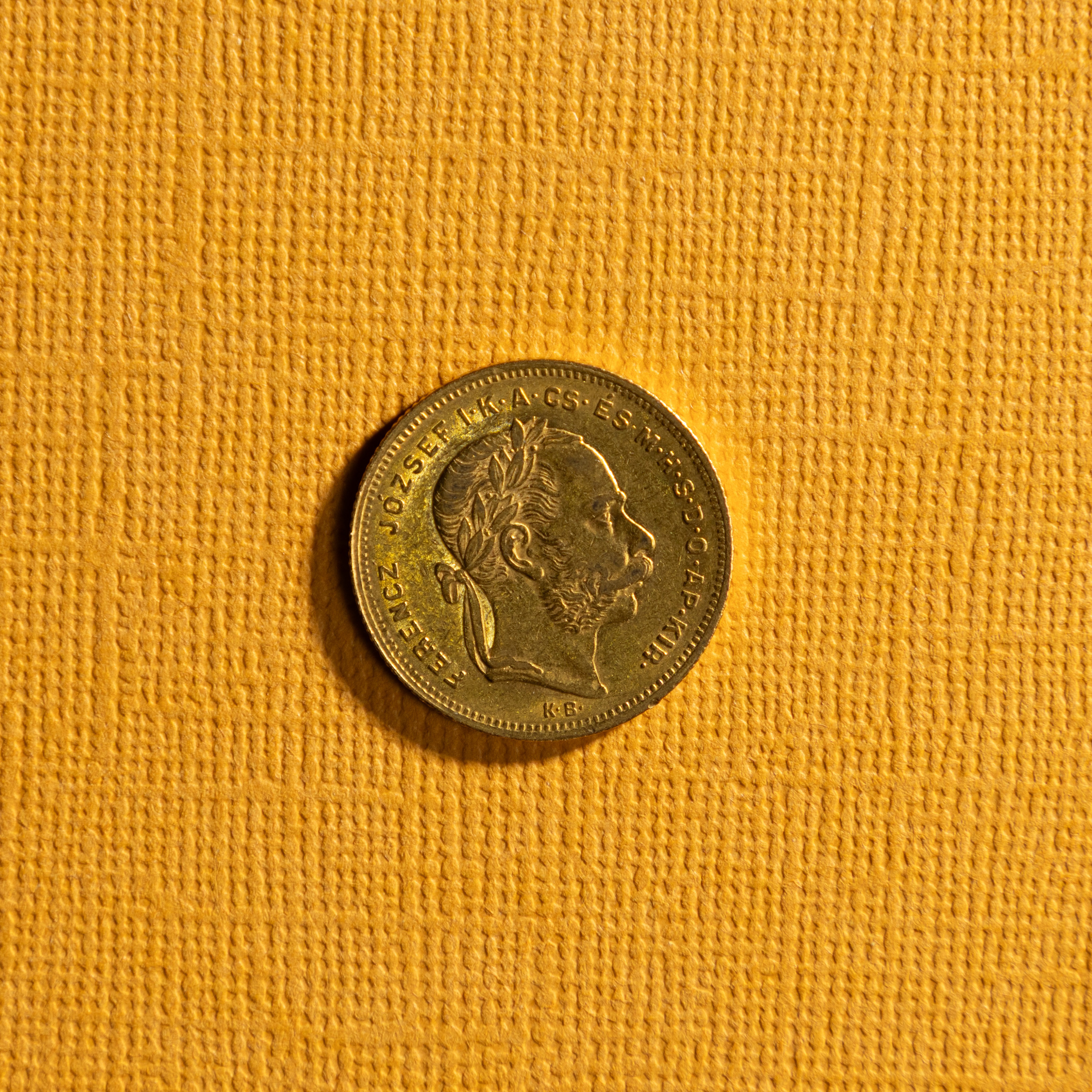 GULDMYNT. Ungern, 20 Francs, 1875.