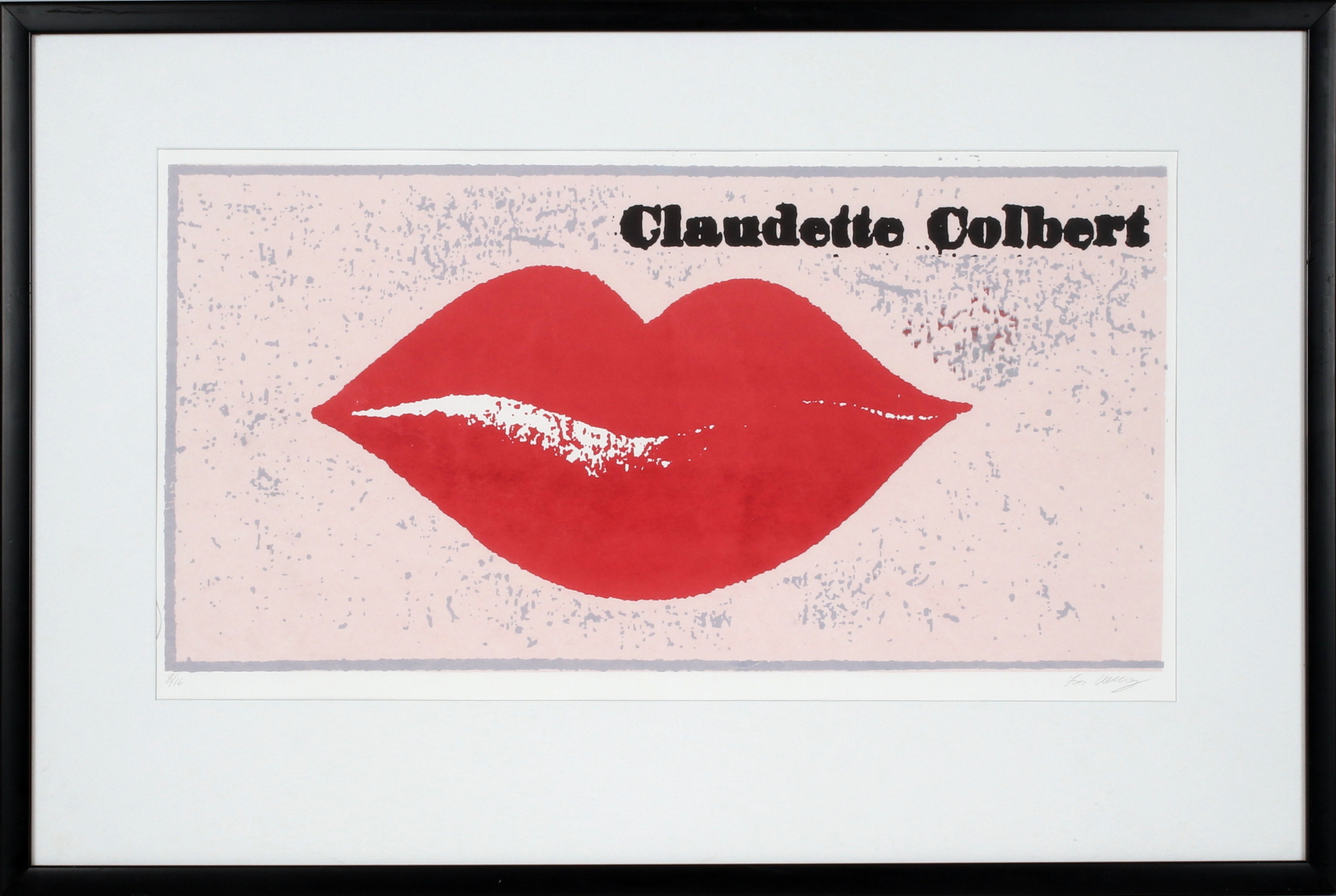LARS ULLBERG. "Claudette Colbert", seriegrafi, signerad och numrerad 8/16.
