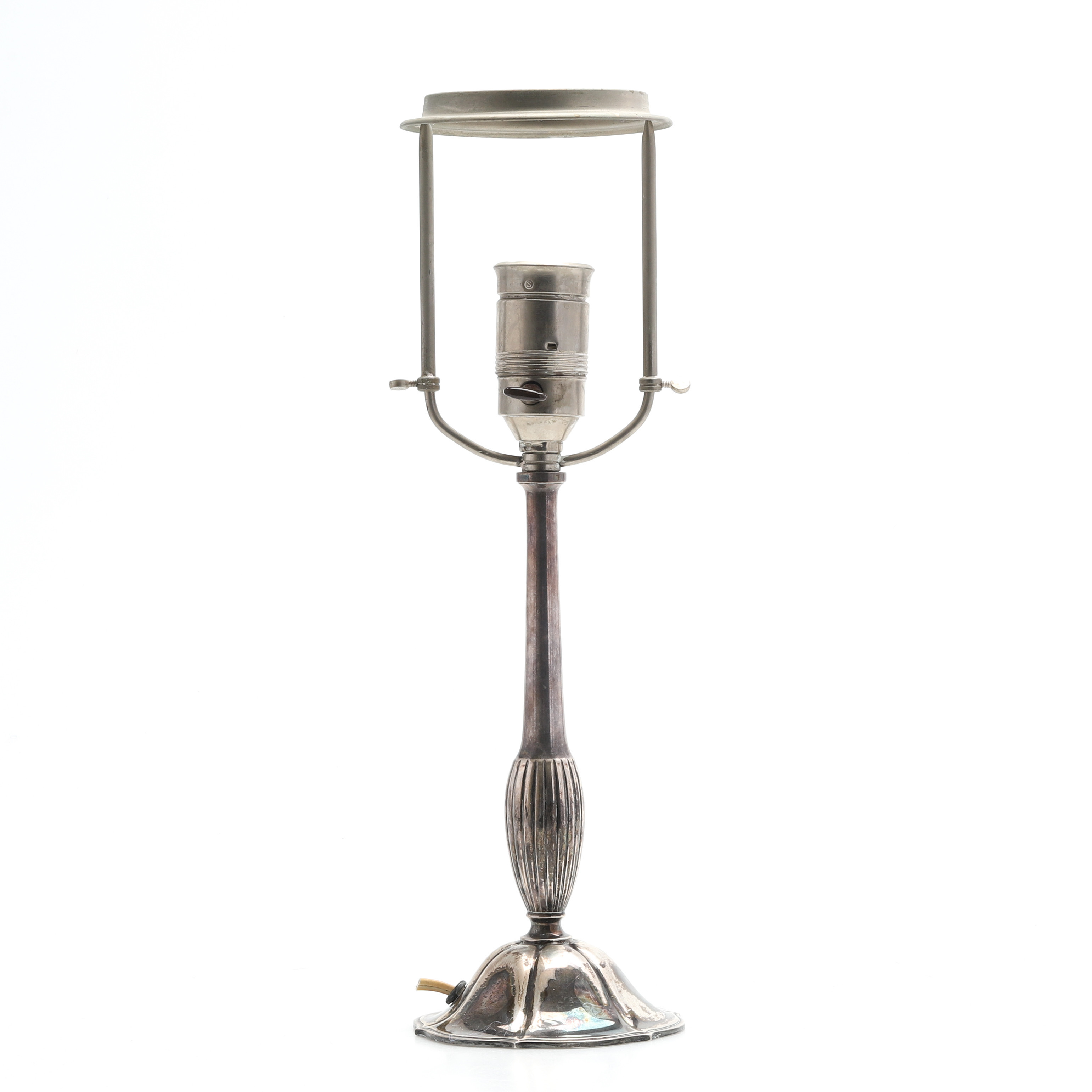 BORDSLAMPA, silver, G A Dahlgren, Malmö, 1933.
