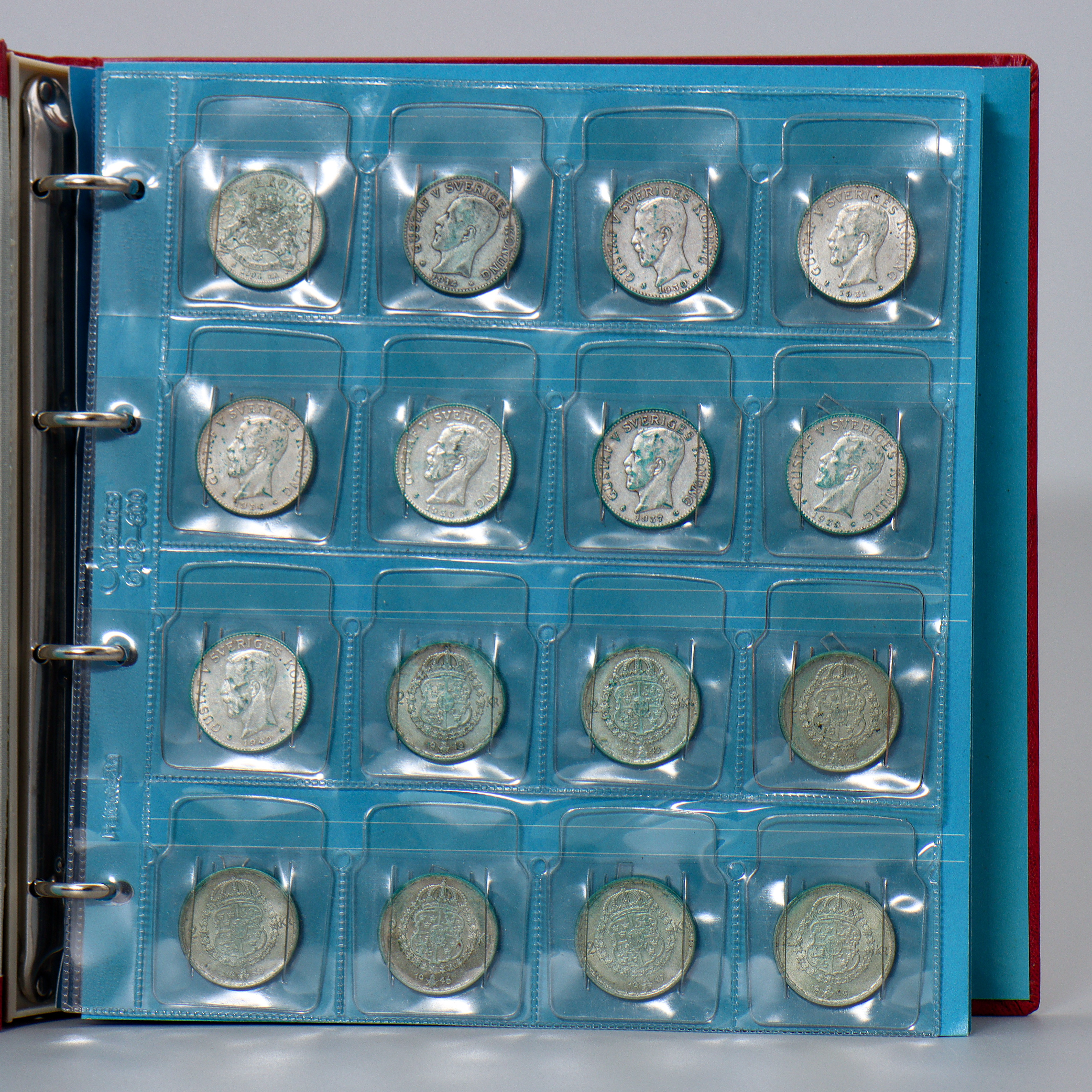 77 SILVERMYNT SVERIGE, 10-, 5-, 2-, 1 KRONOR.