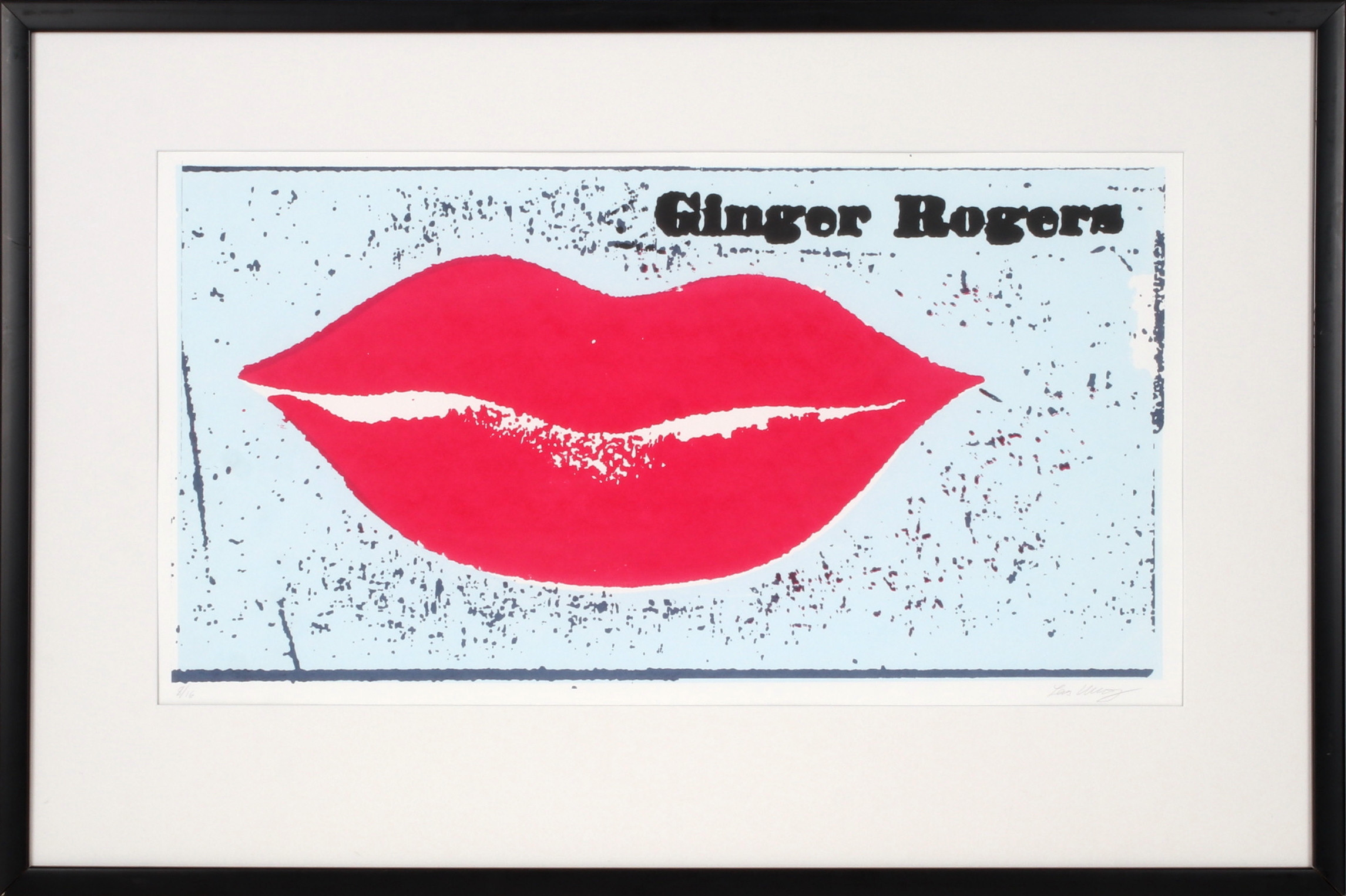 LARS ULLBERG. "Ginger Rogers", seriegrafi, signerad och numrerad 8/16.