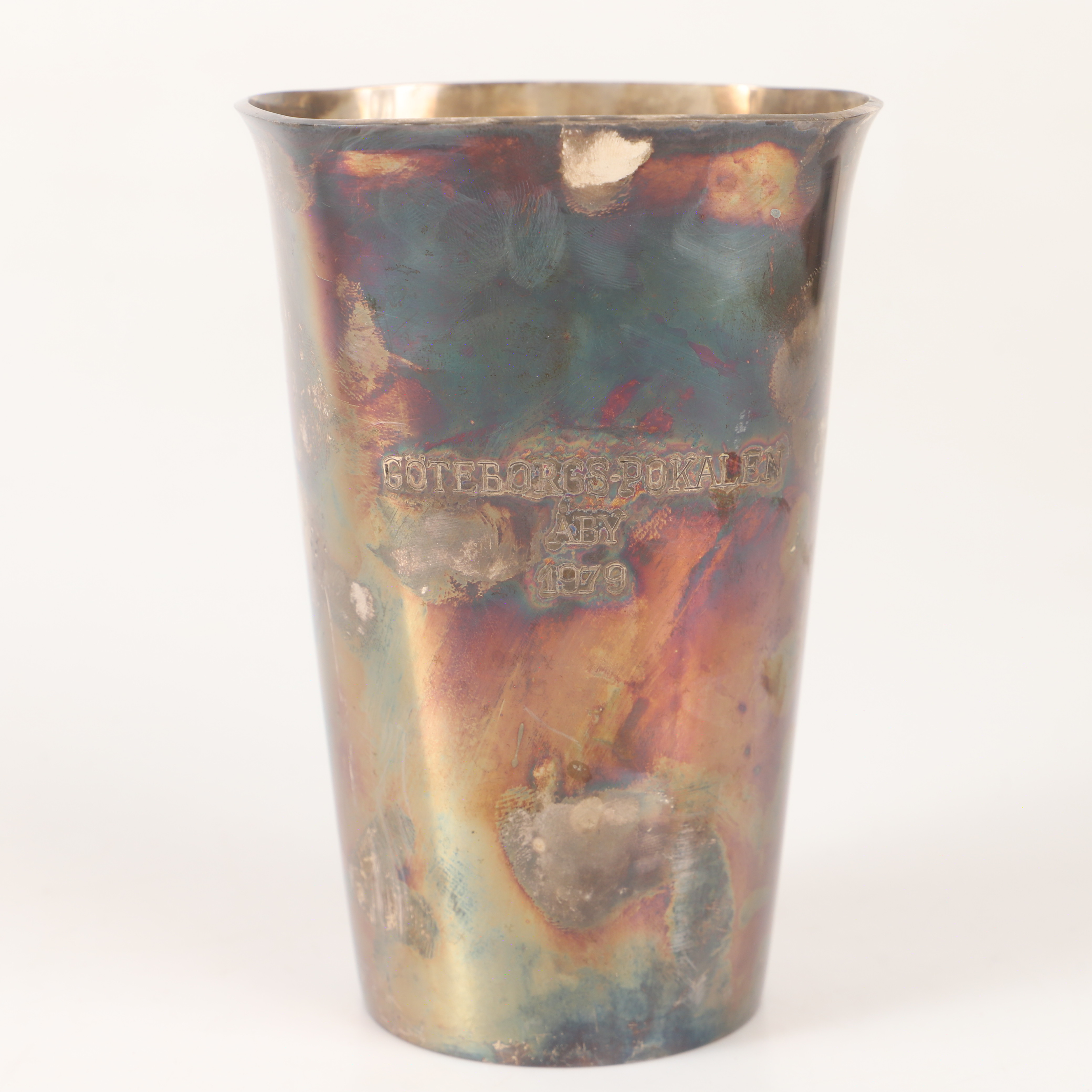 POKAL, "Göteborgs-Pokalen Åby 1979", silver, Vera Ferngren, GAB, Stockholm, 1966.