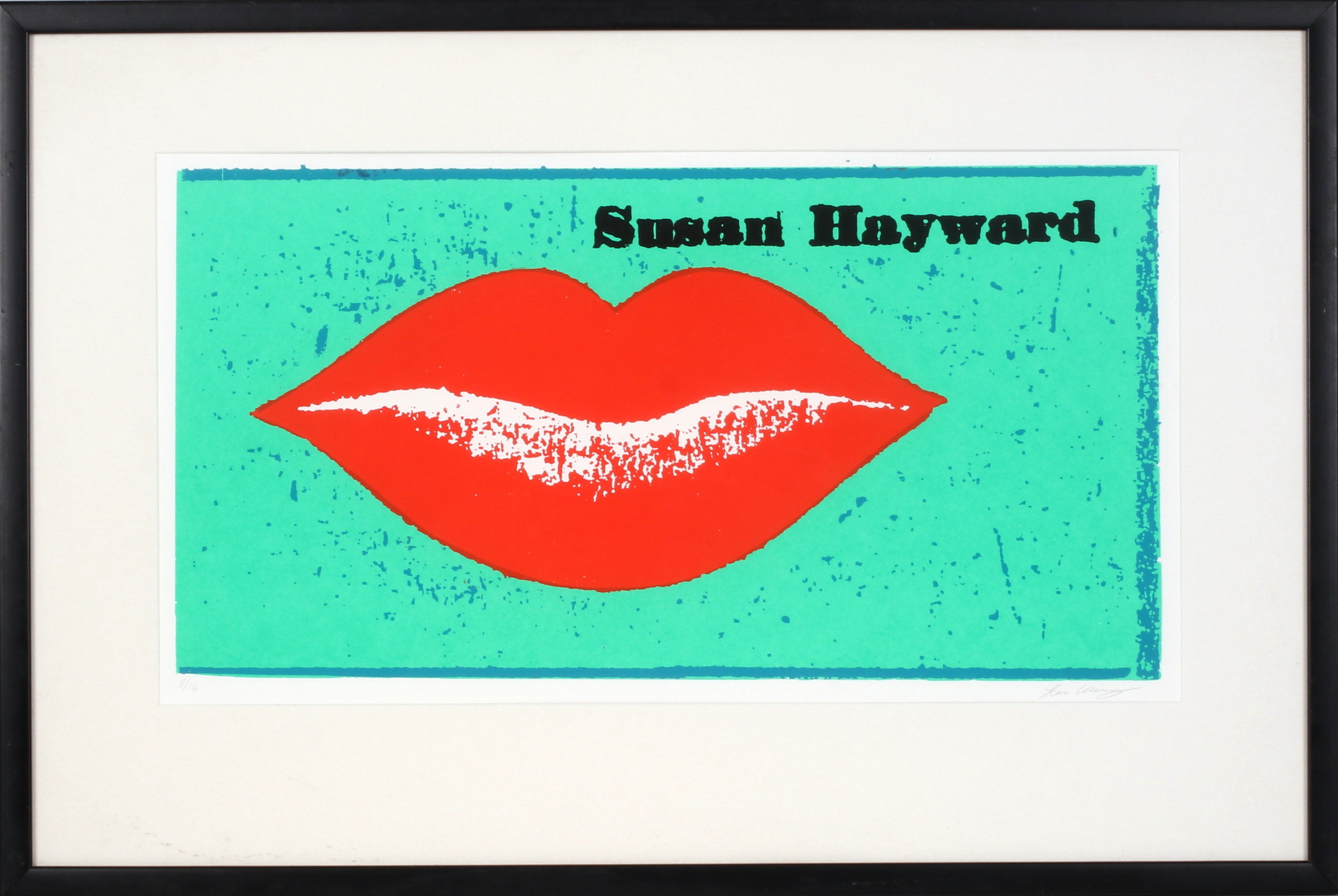 LARS ULLBERG. "Rita Hayworth", seriegrafi, signerad och numrerad 8/16.