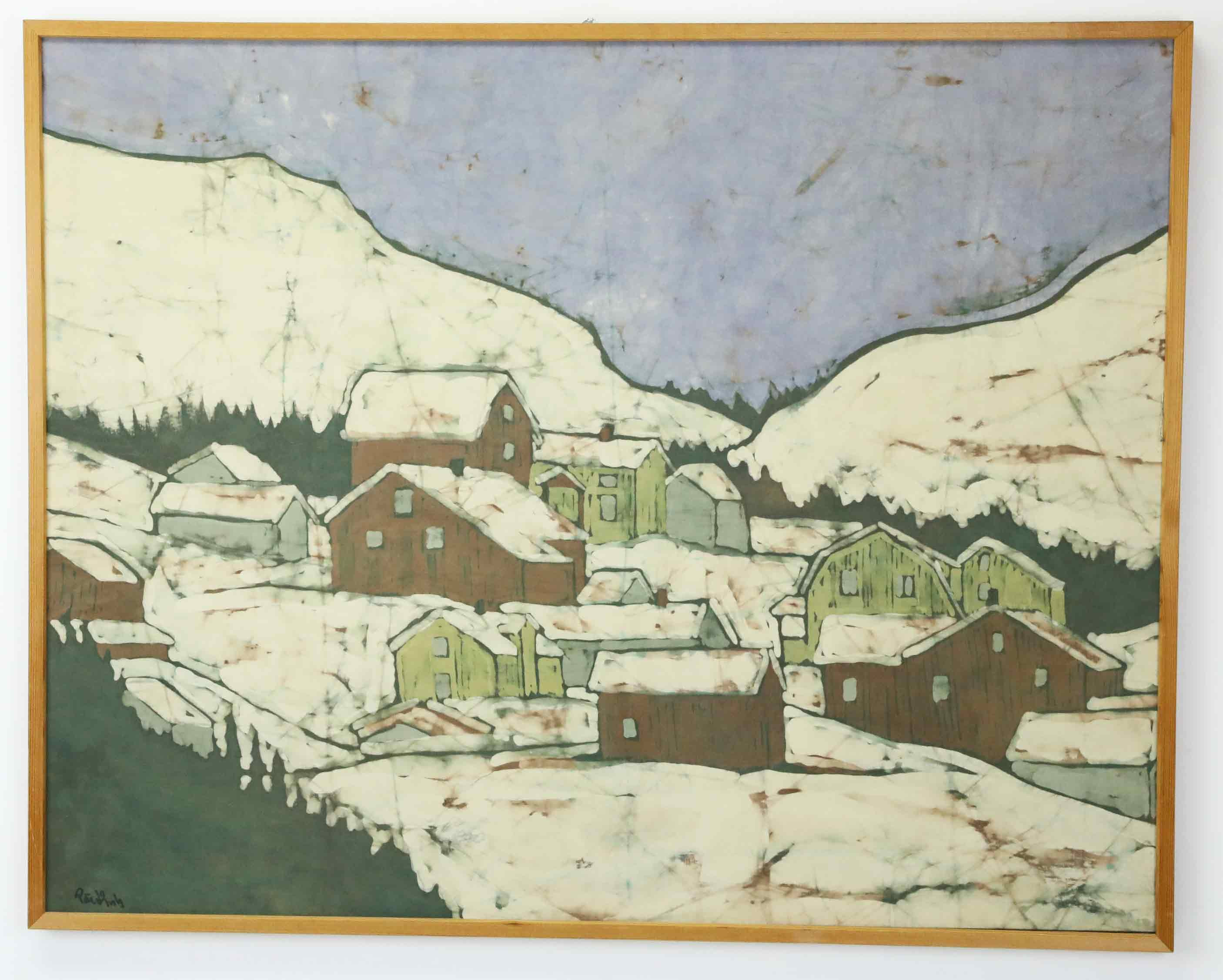 PÄR LJUSBERG. batik, Nordingrå, Höga Kusten, signerad.