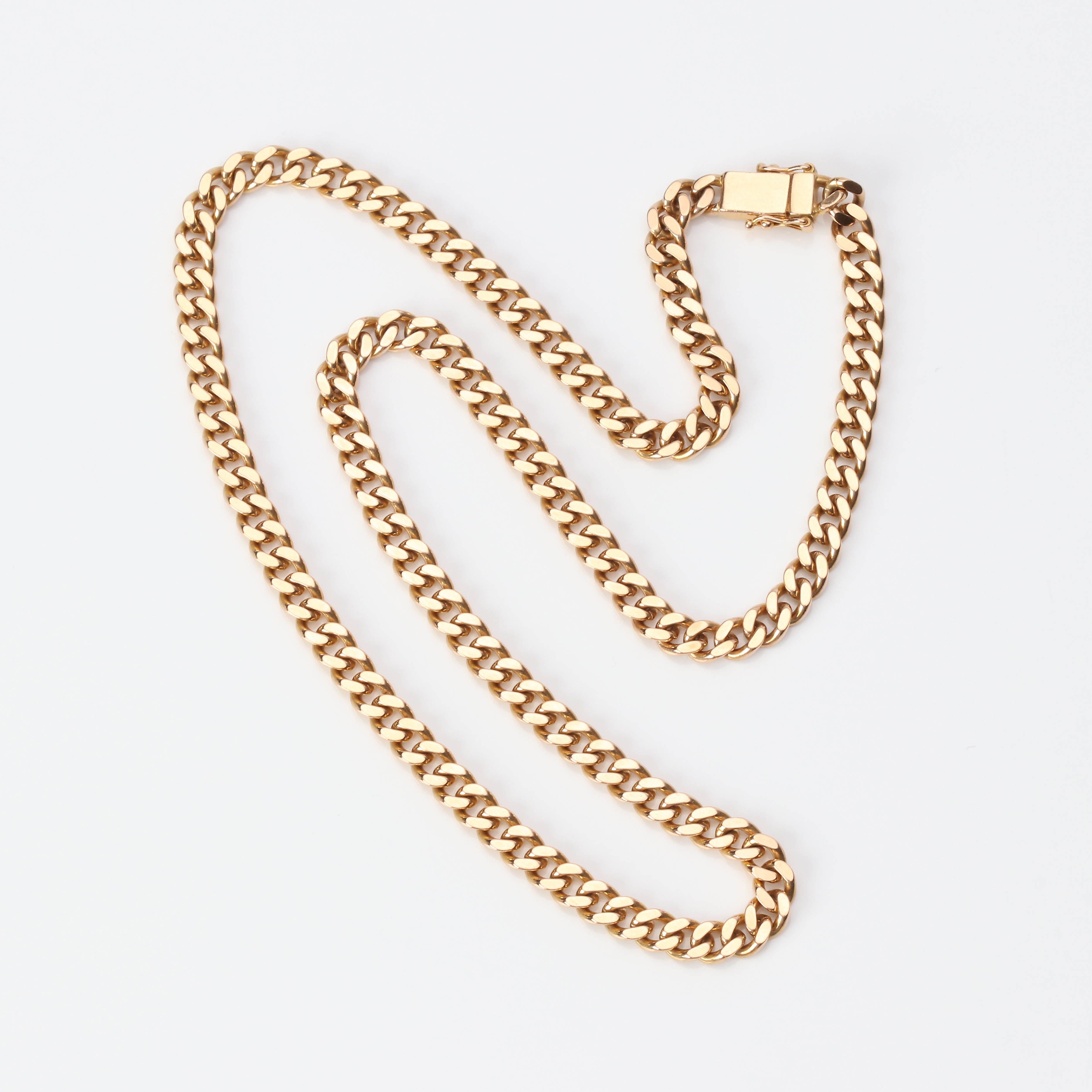 HALSBAND, PANSARLÄNK. 18k guld, Balestra, Italien, vikt ca 53,4 gram.