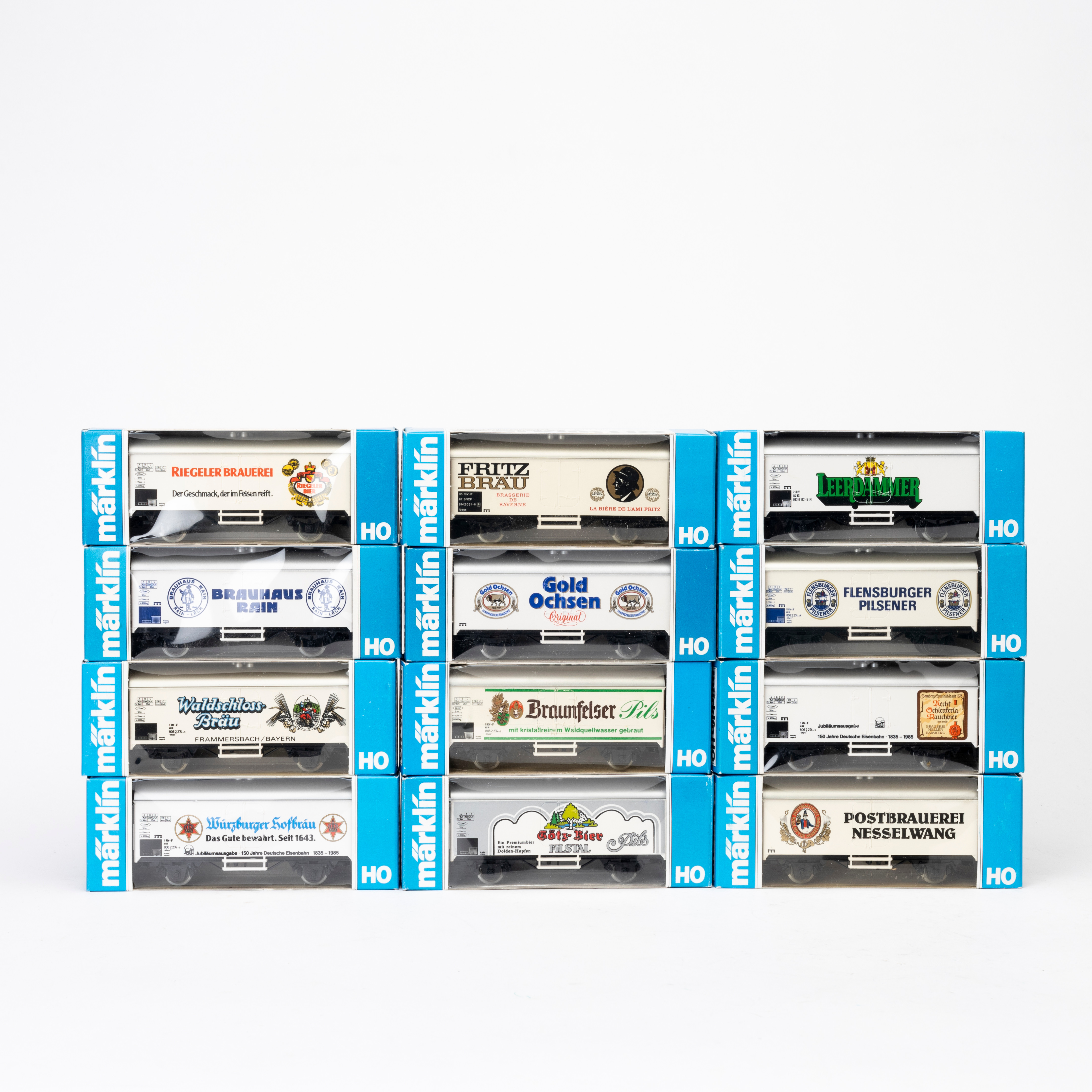 MÄRKLIN 4415 reklamvagnar Werbemodelle, 12 st, originalförpackning.