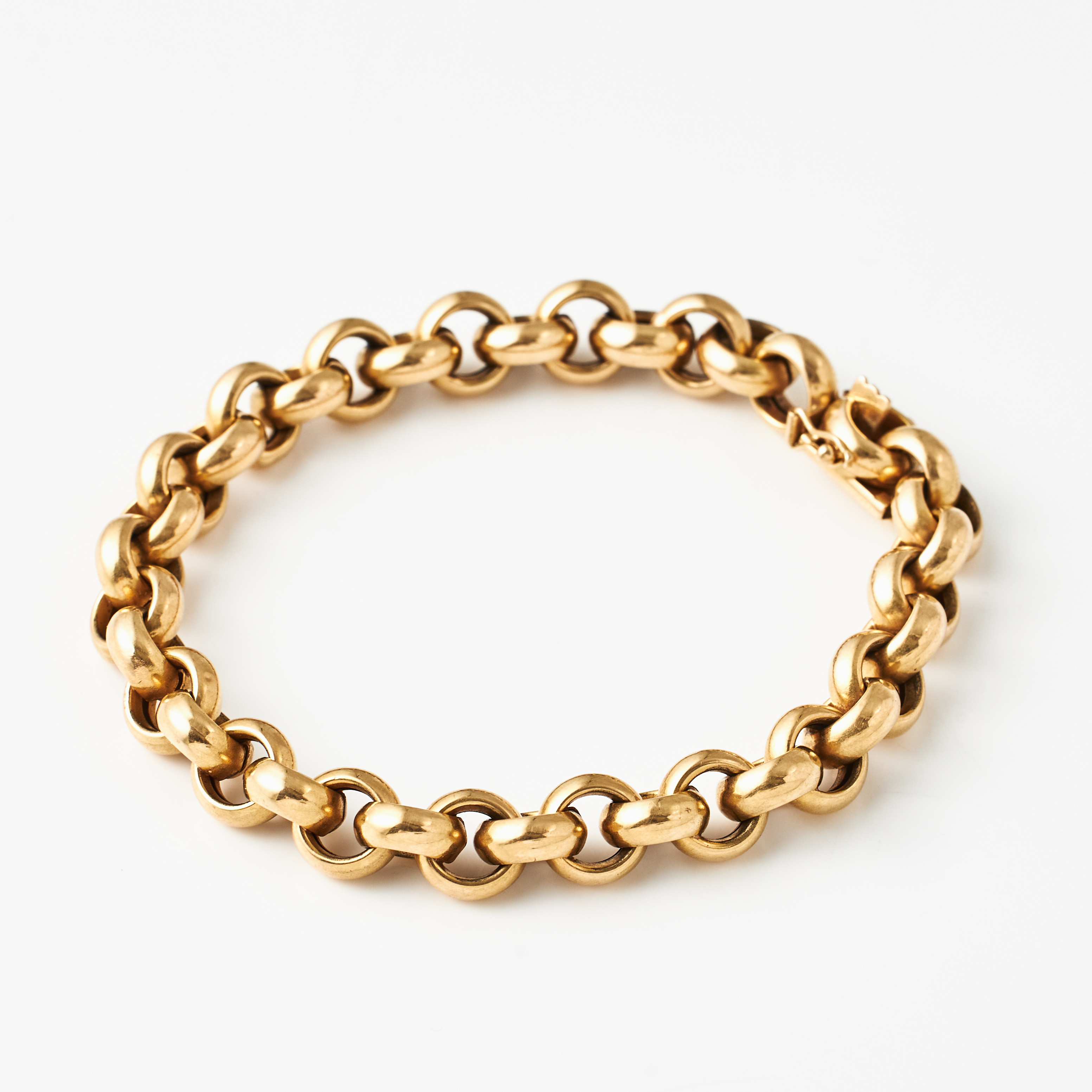 ARMBAND, 18 k guld, ärtlänk, Svedboms Guldsmedsaktiebolag, Vetlanda 1961.