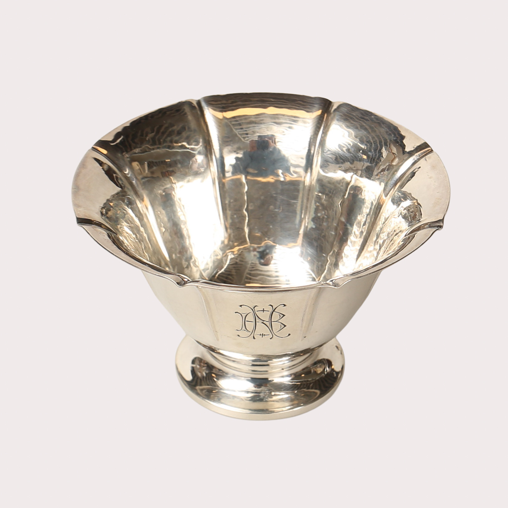 SKÅL PÅ FOT, silver, 1900- tal.