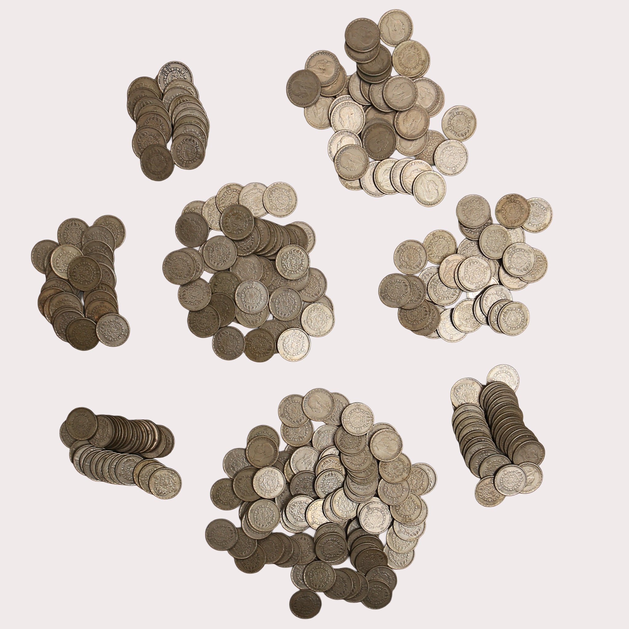 PARTI SVENSKA MYNT, silver, 1943-1950.
