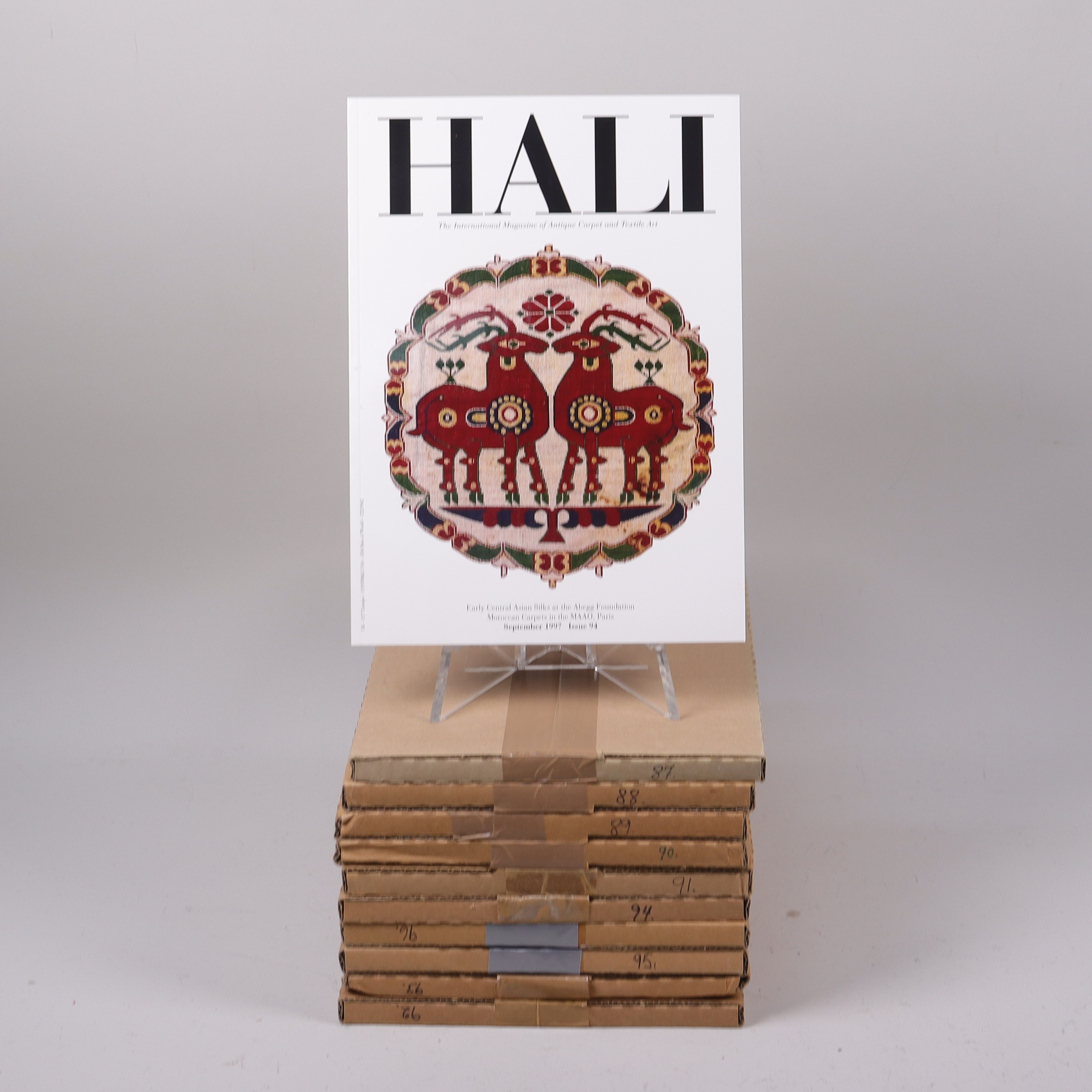 TIDSKRIFTER, Hali, The internationel Magazine of fine carpets and textiles, nr 87-96, 10 st.