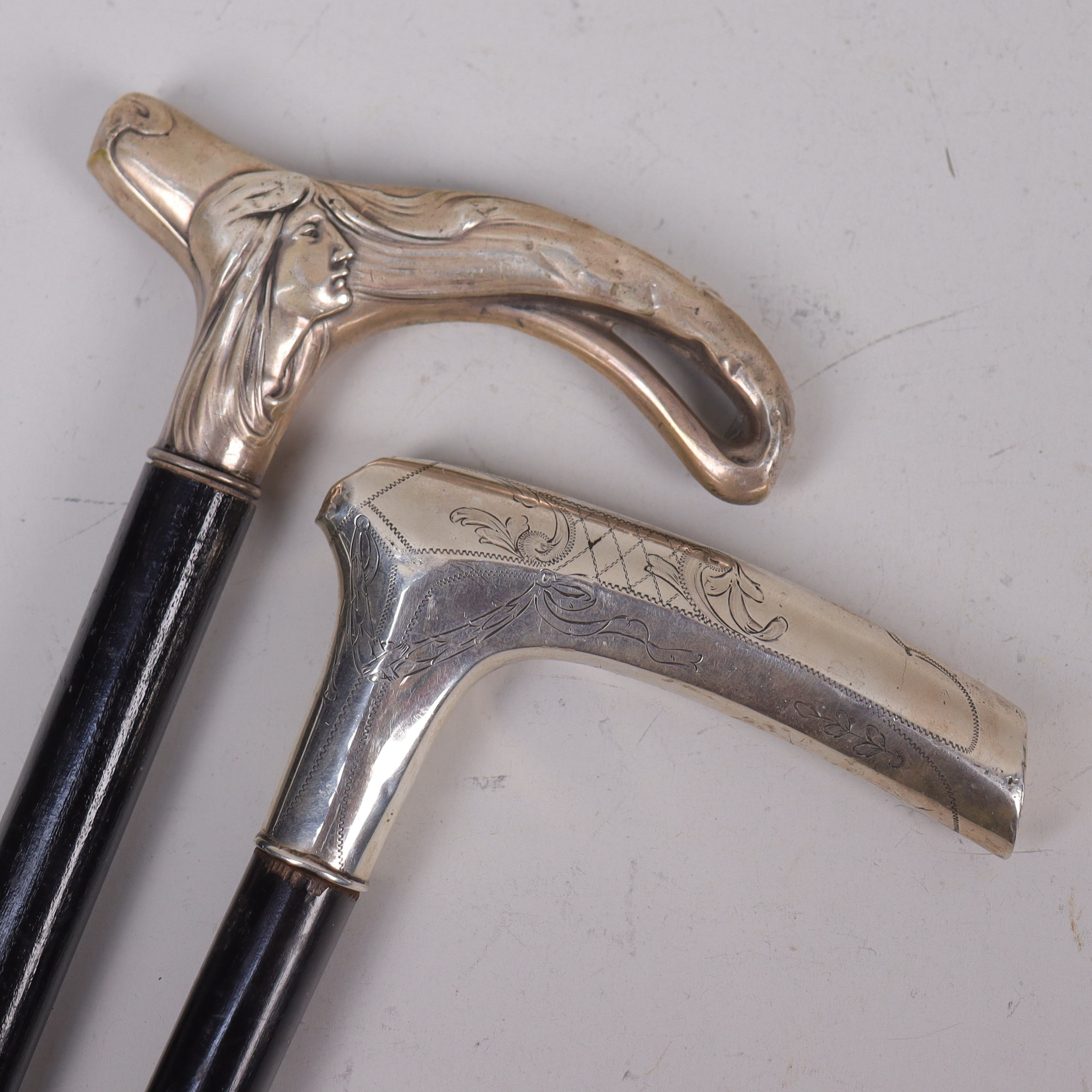 KÄPPAR, silverkrycka, jugend, 2 st.