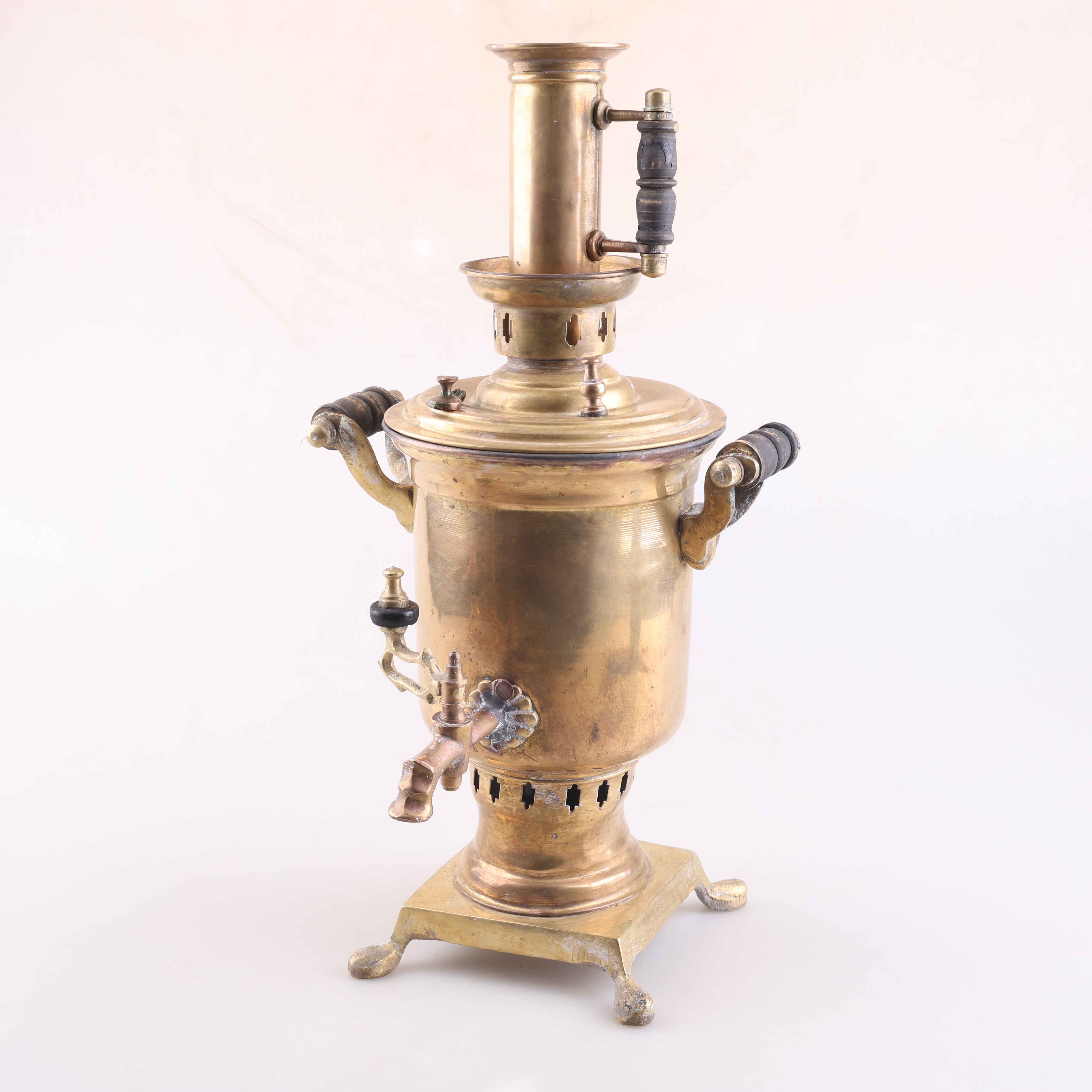SAMOVAR, mässing, Ryssland, 18/1900-tal.