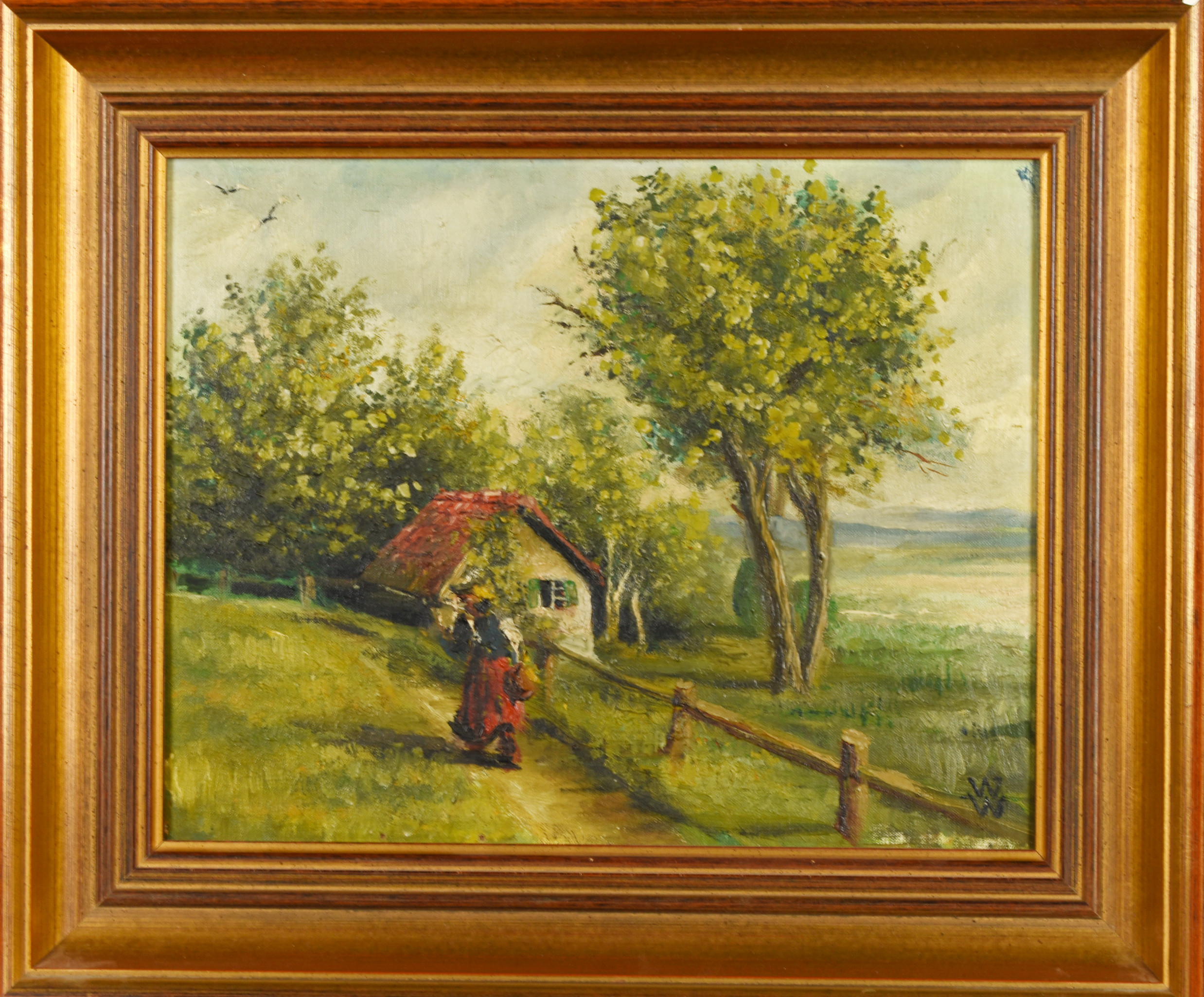 WILL WIRTH. Olja på duk, signerad, 1900tal.