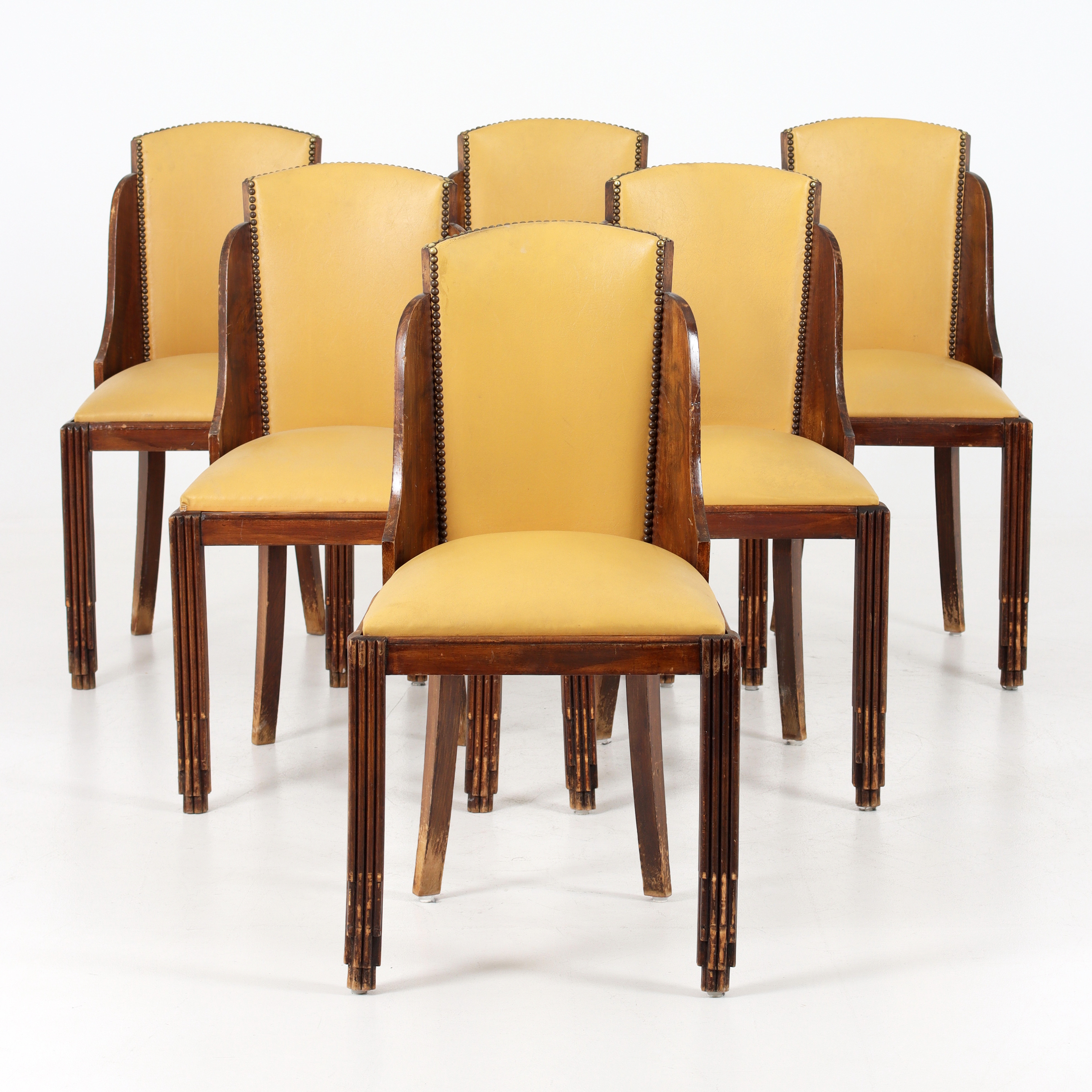STOLAR, 6 st, Art Deco, troligtvis Frankrike. 1930-tal.