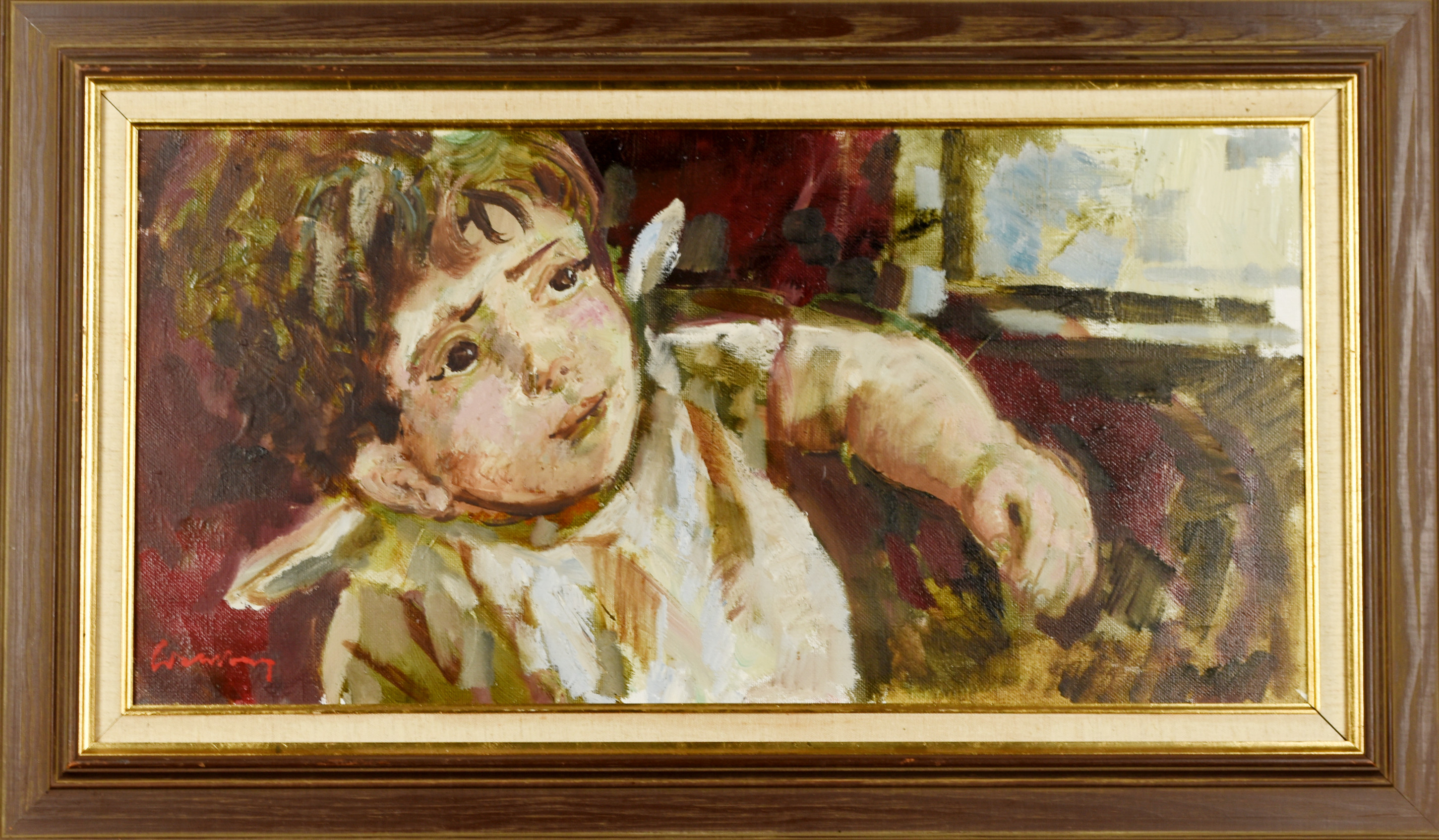 BERTIL WAHLBERG. Olja på duk, signerad, 1900tal.