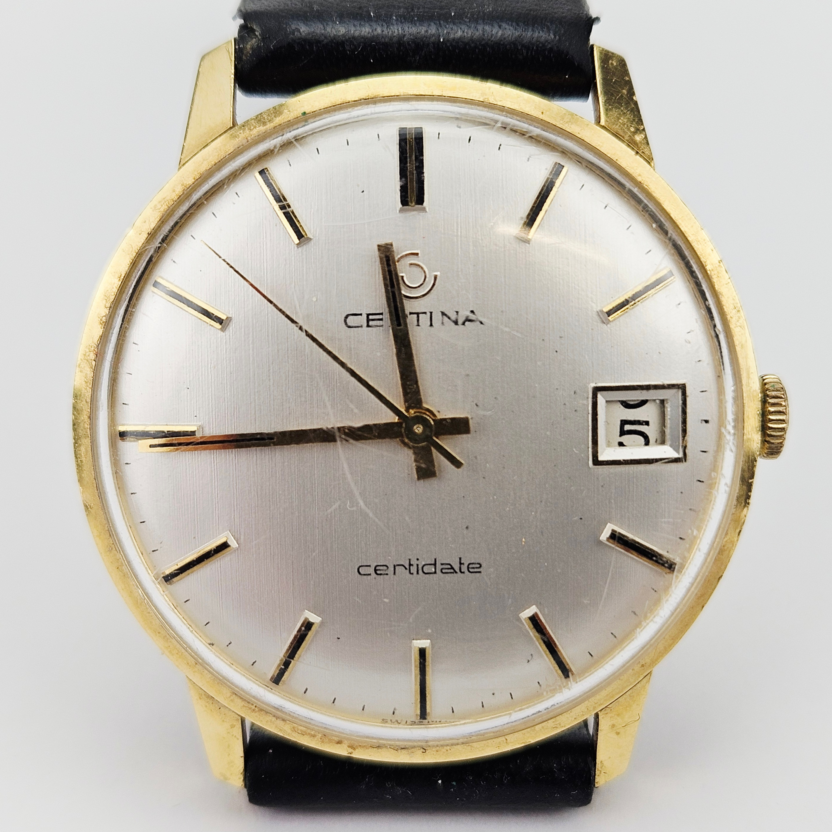 HERRARMBANDSUR, guld, 18K, Certina, Certidate.