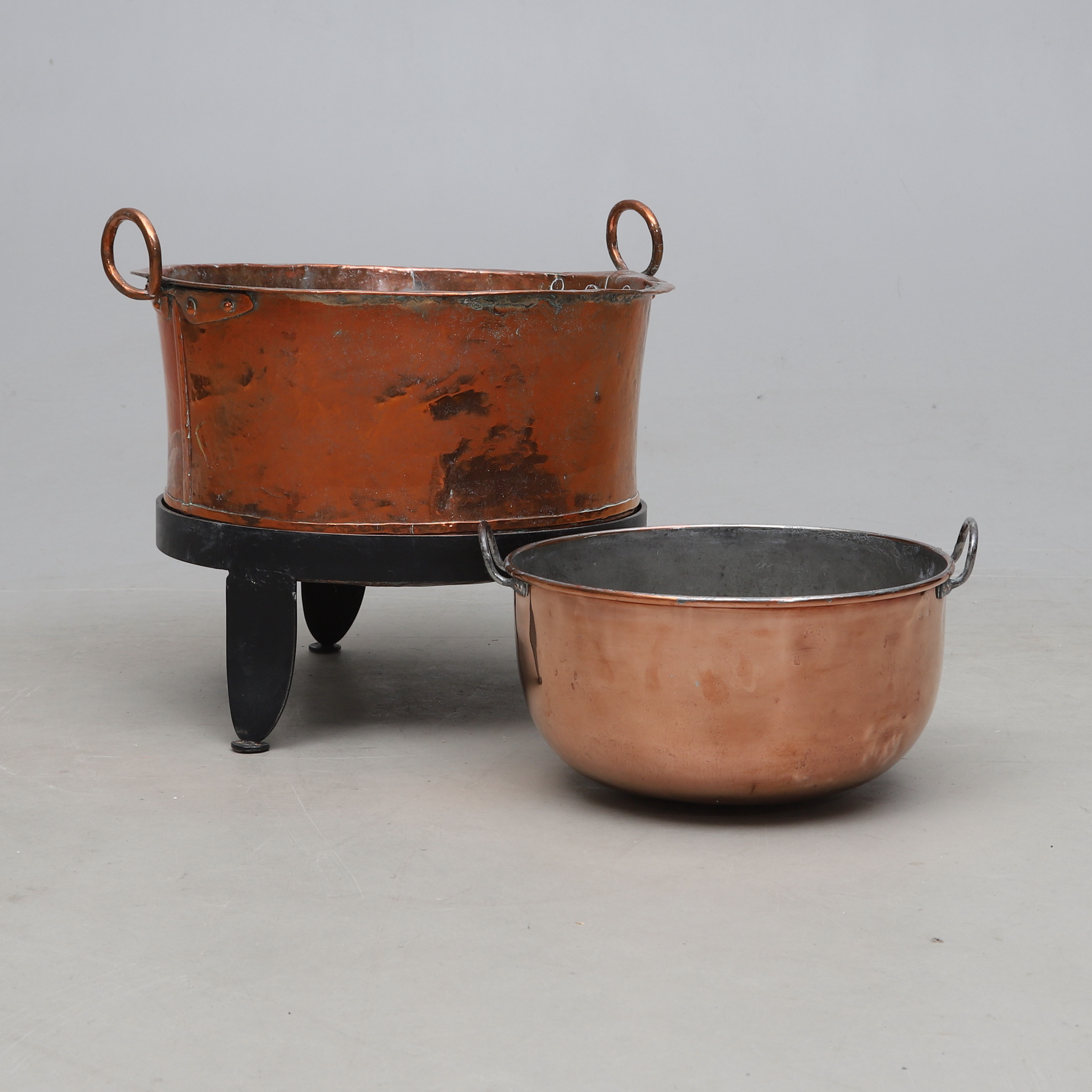 KOPPARGRYTOR, 2 st, 18-/1900-tal.