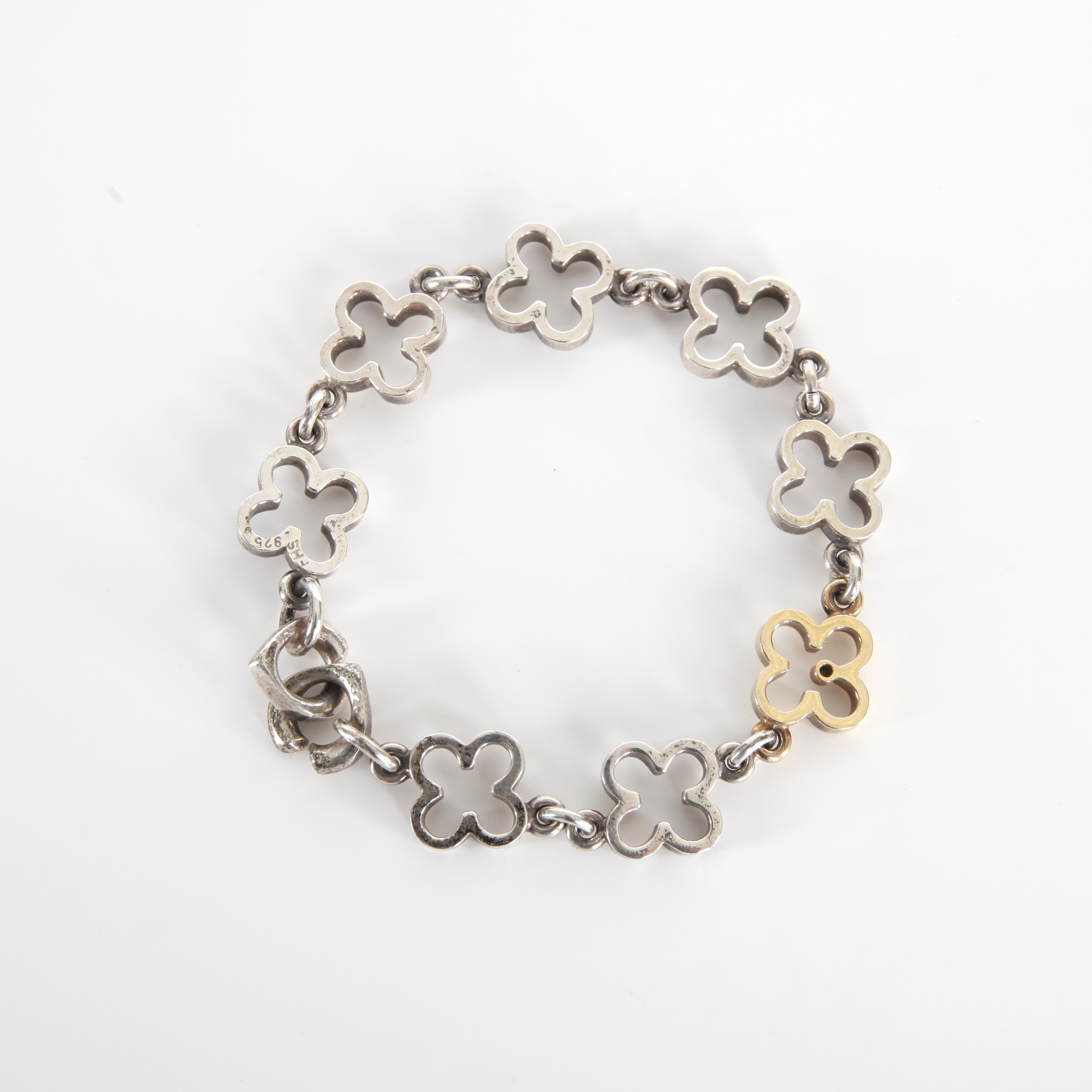 FRITS HEIRING SØRENSEN. Armband, sterlingsilver med briljant, Danmark.