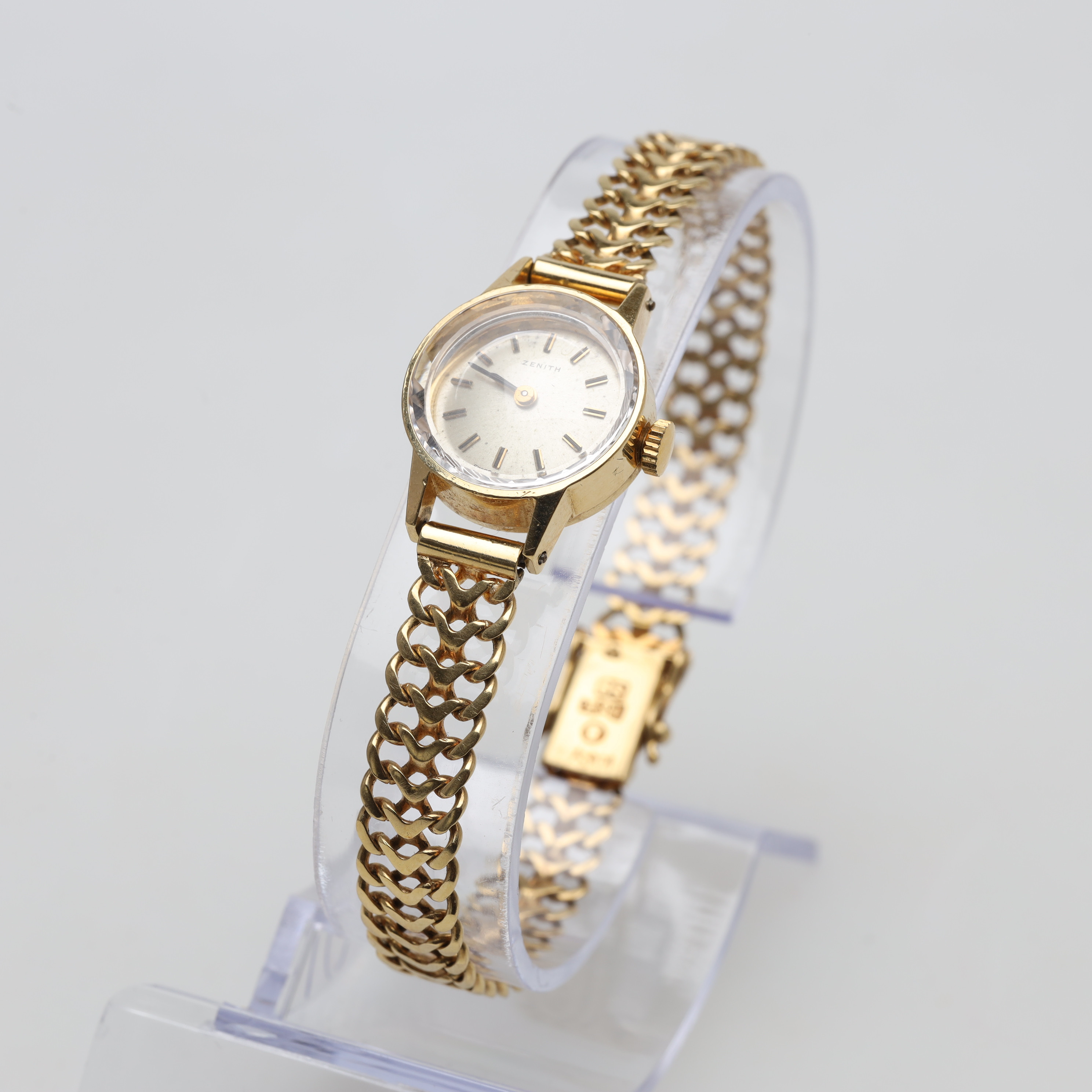 ARMBANDSUR ZENITH, 18K, guld, bruttovikt ca 21, 7 gram.