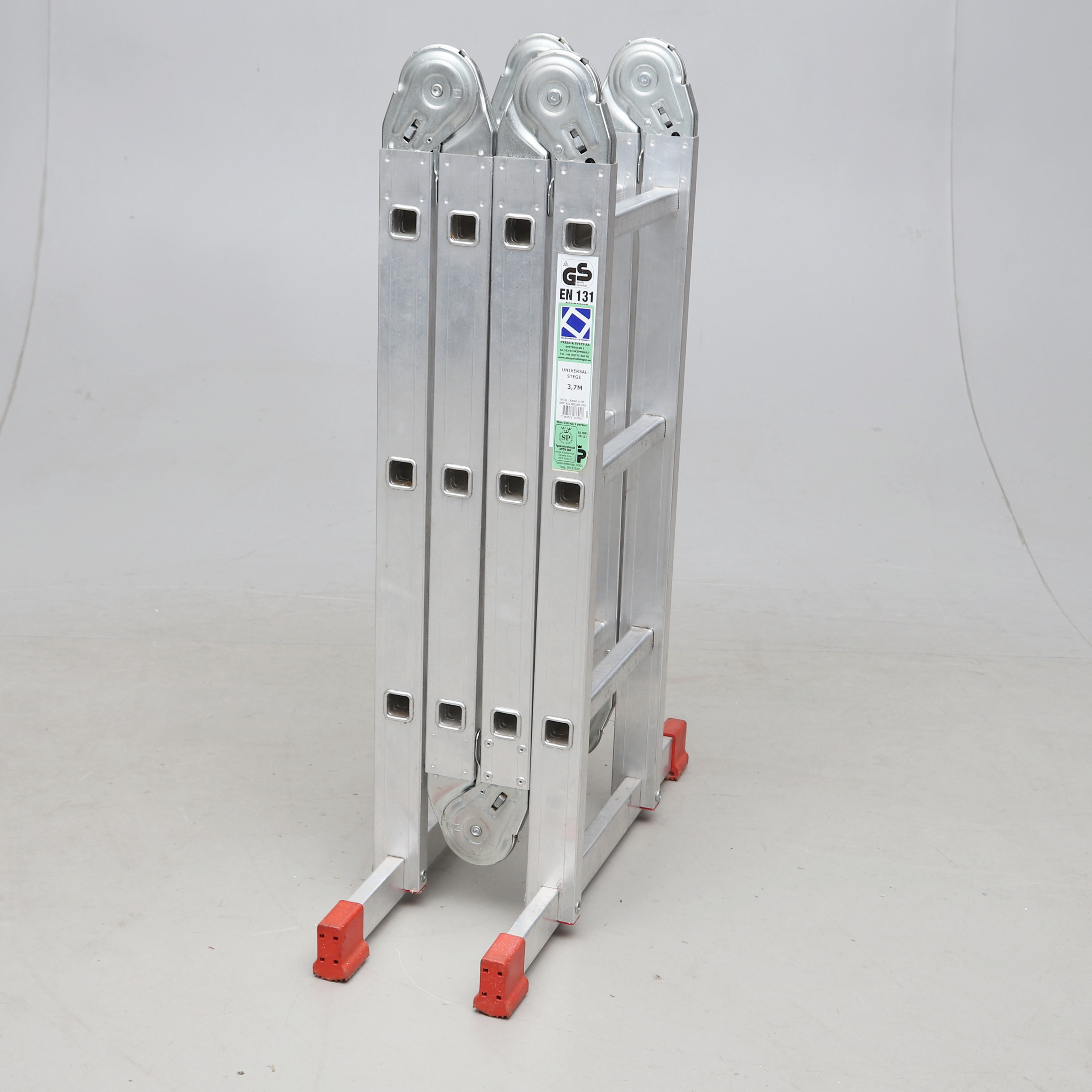 STEGE, aluminum, hopfällbar, "Skeppshultstegen", Press & Svets AB.