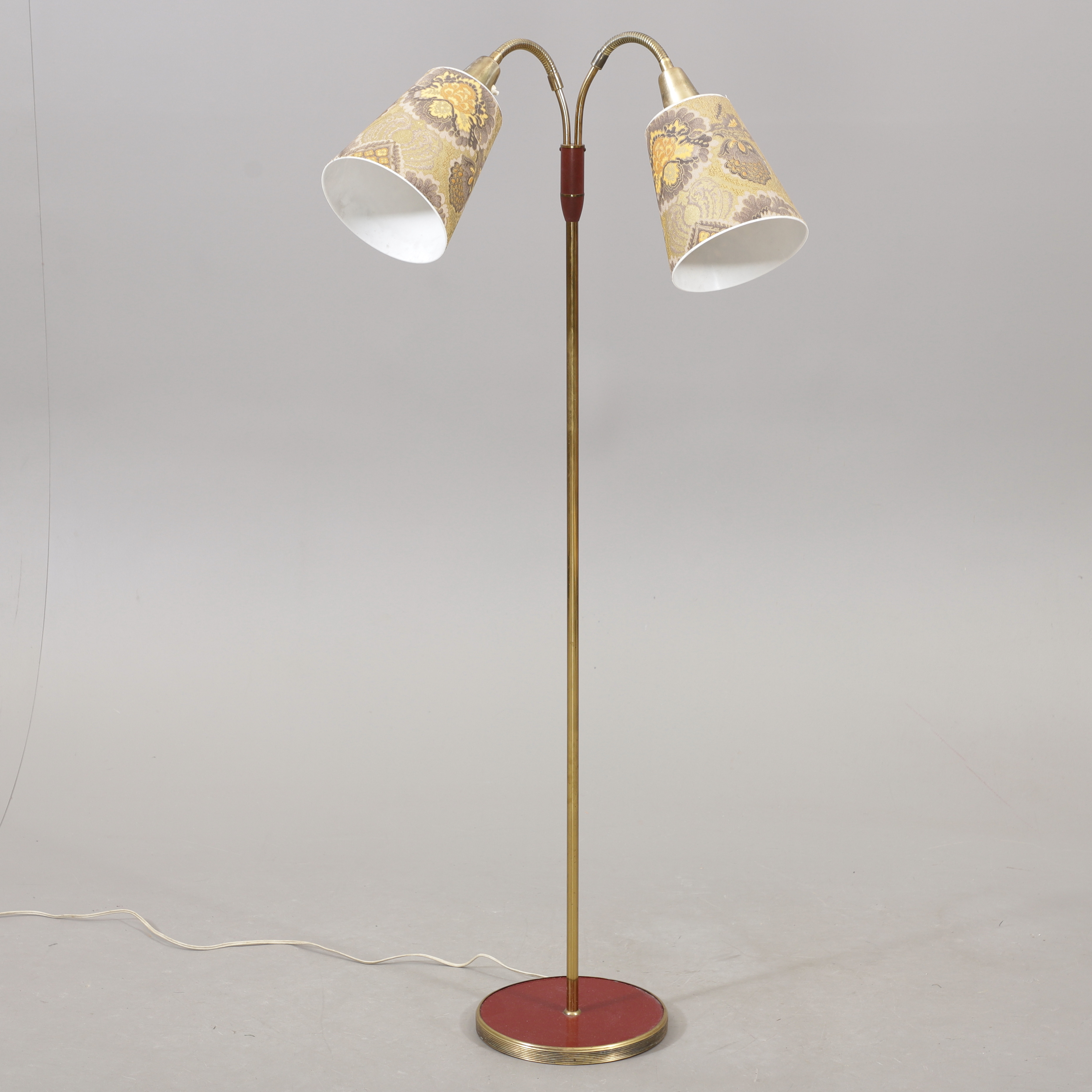 GOLVLAMPA, B 321, mässing, 1950/60-tal.
