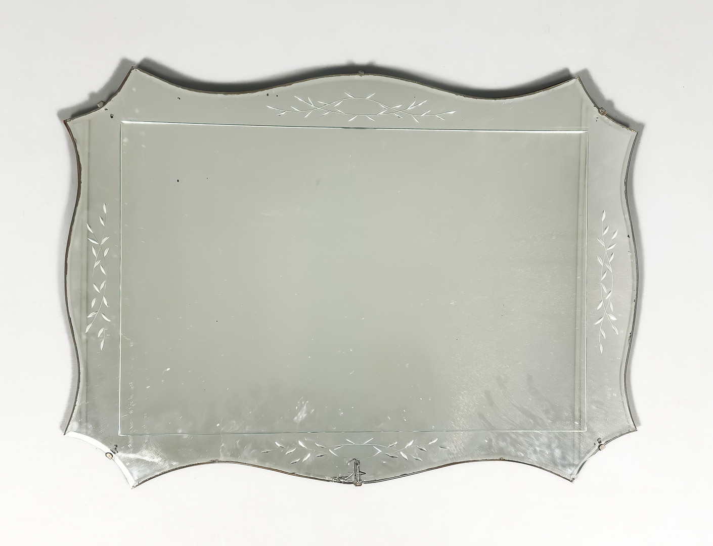 SPEGEL, fasettslipad, etsad dekor, Mirror Manufacturers Association, Chicago, 1900-tal.