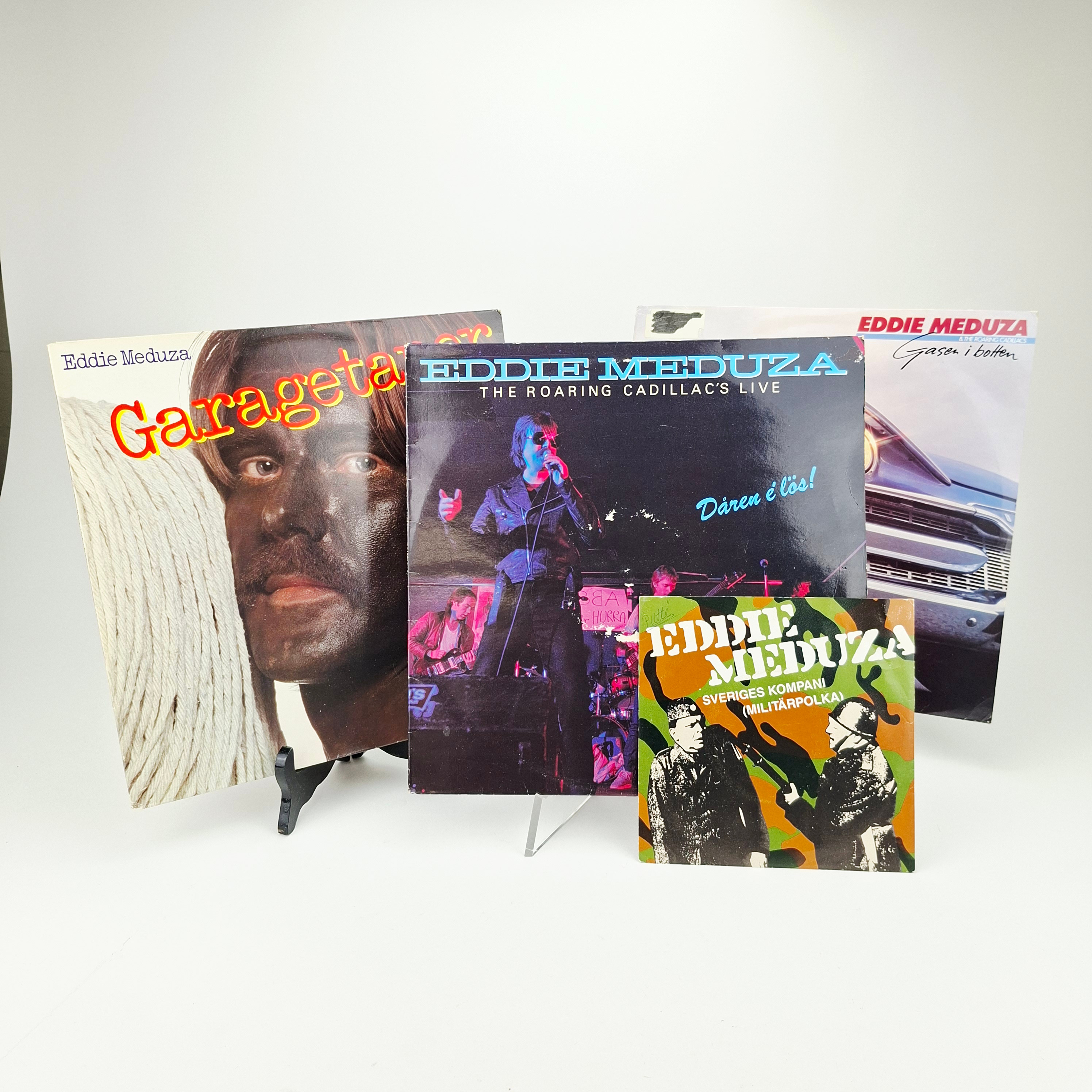 EDDIE MEDUZA. LP, 3 st samt singel.