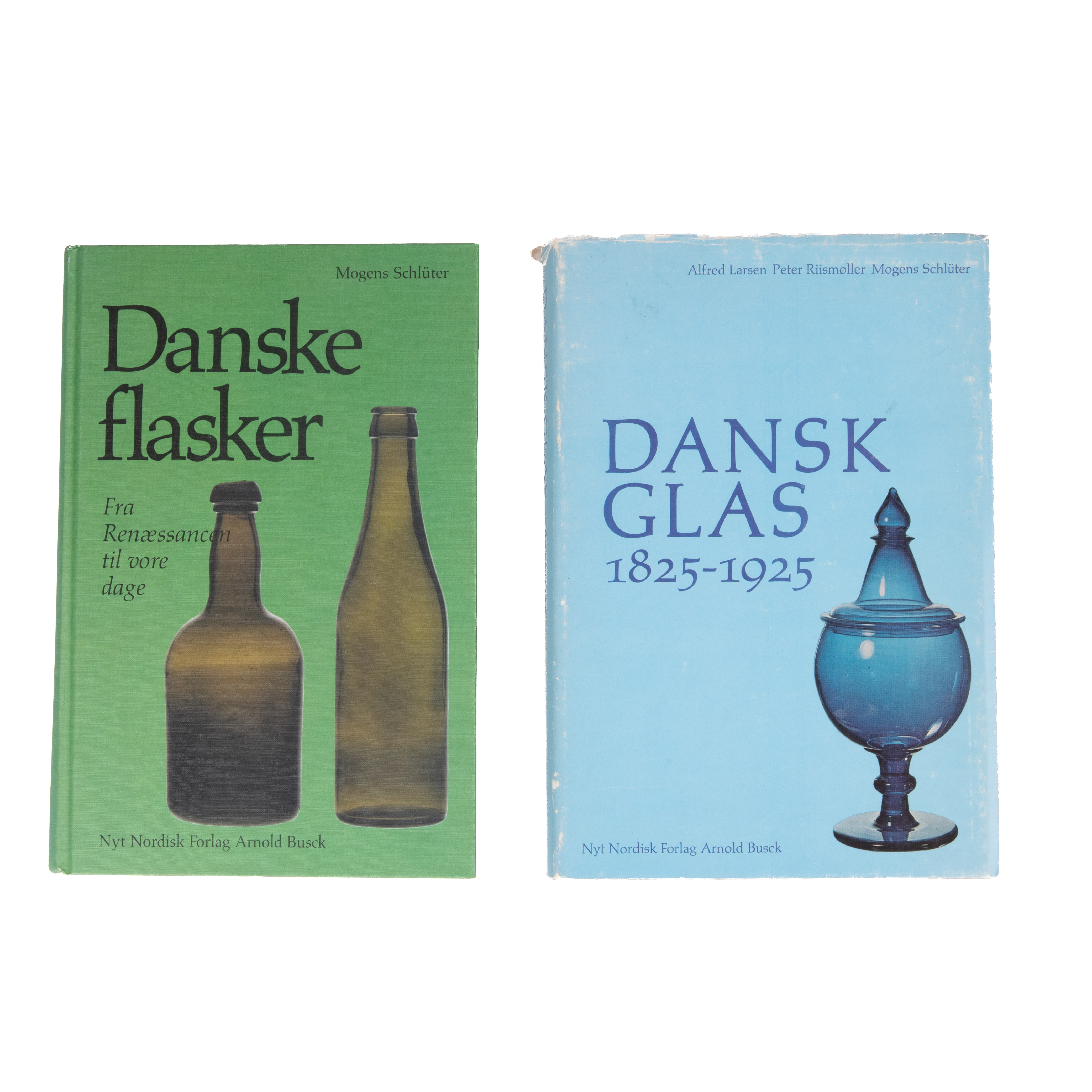 MOGENS SCHLÜTER, Danske flasker, Danskt glas 1825-1925. Nyt Nordisk Forlag, 1984.