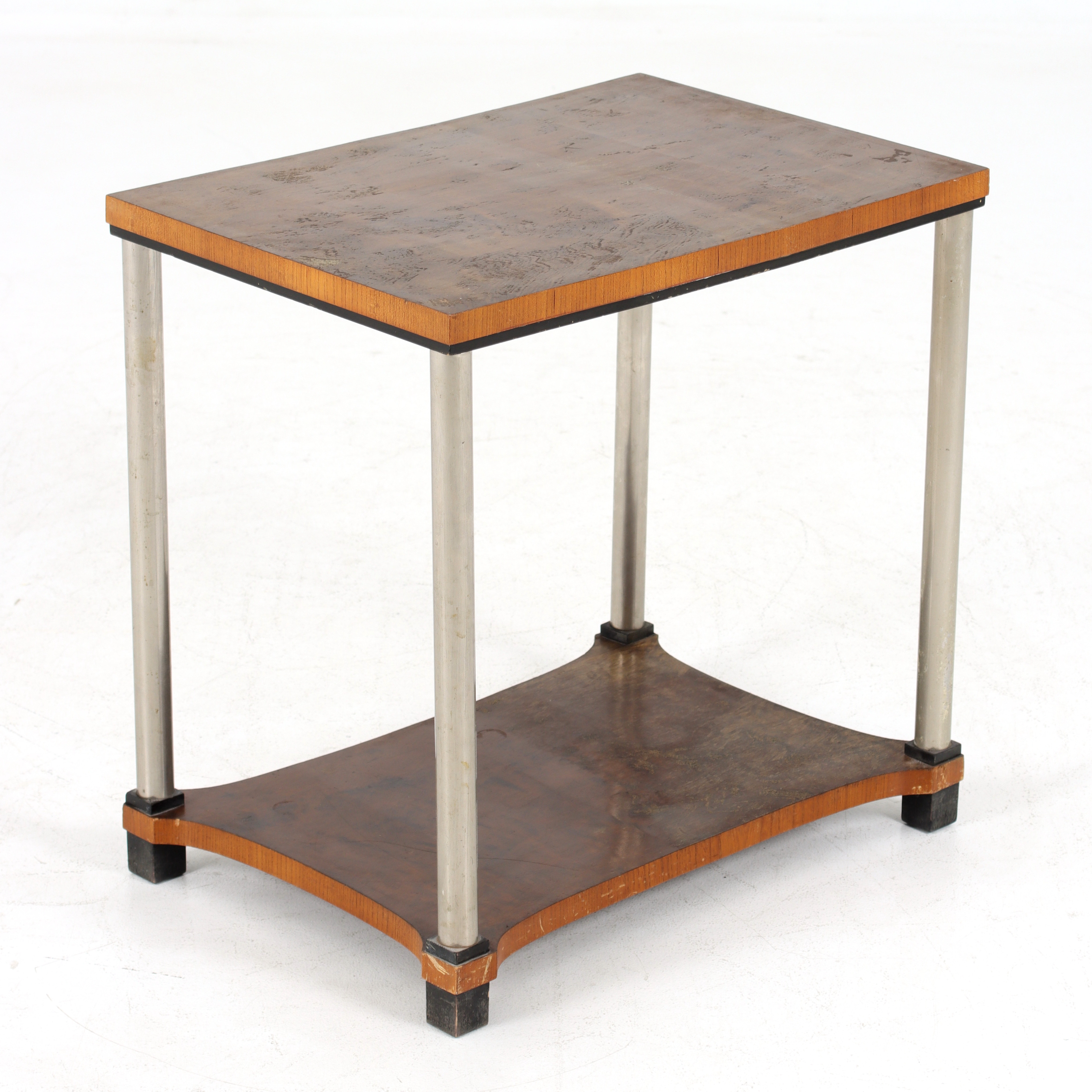 SIDOBORD, lövträ, metall. Swedish Grace. Linköpings Möbelindustri AB. 1920/30-tal.
